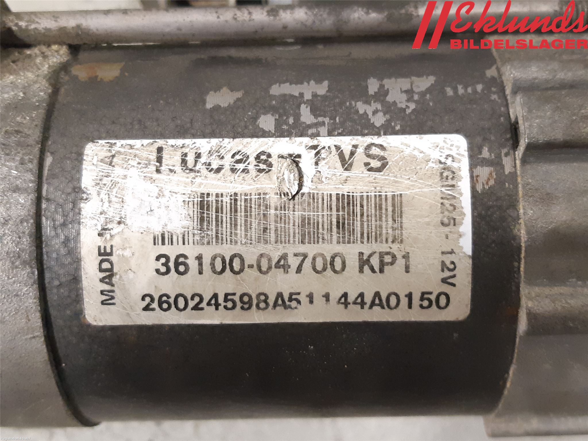 Hyundai i10 BA 14-16 Startmotor