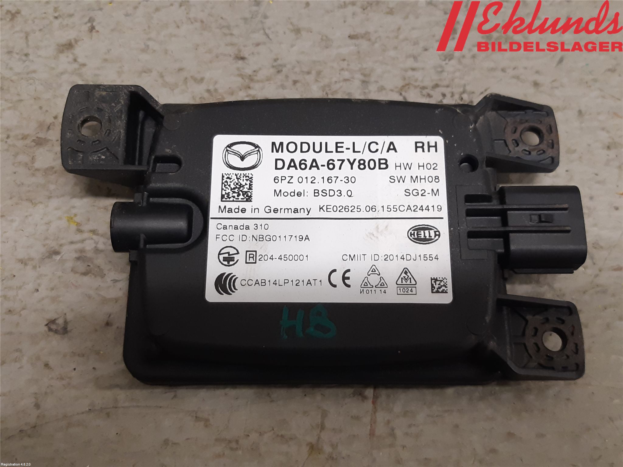 Mazda 2 (DJ) 15-22 Sensor Aktivt Kollisionsskydd
