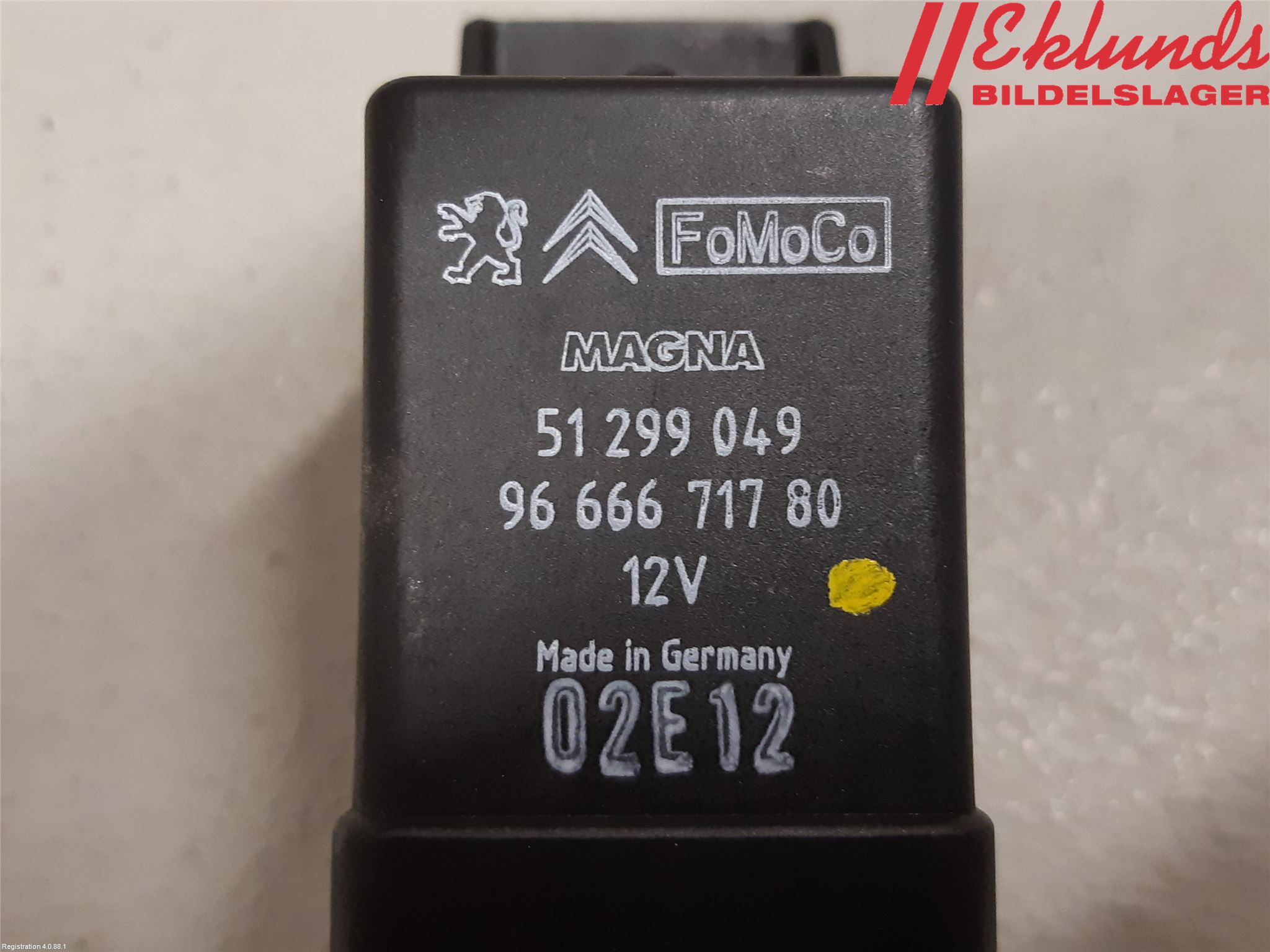 Volvo V60 11-13 Relä Glödning Diesel