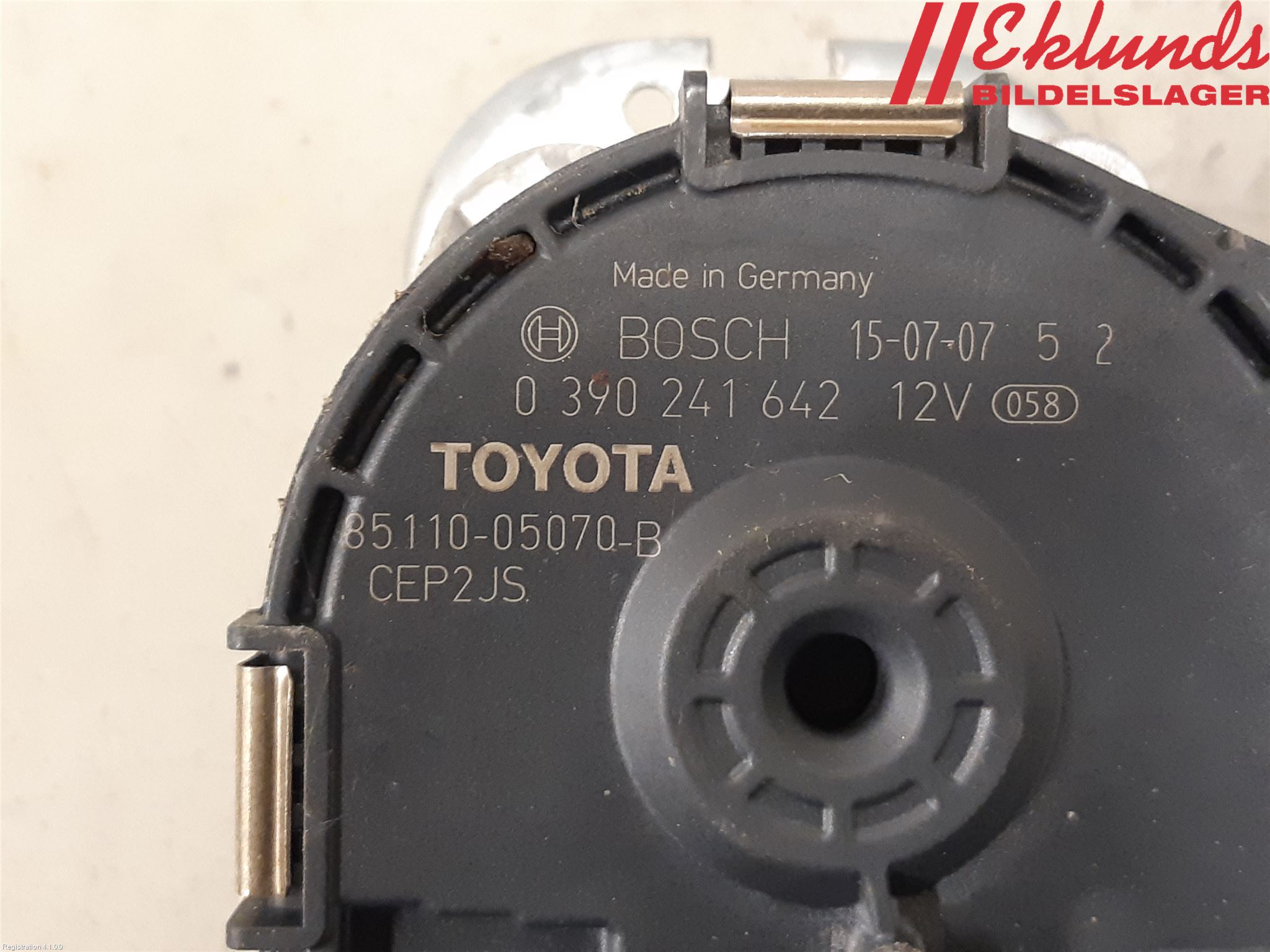 Toyota AVENSIS 16-18 Torkarmotor Vindruta