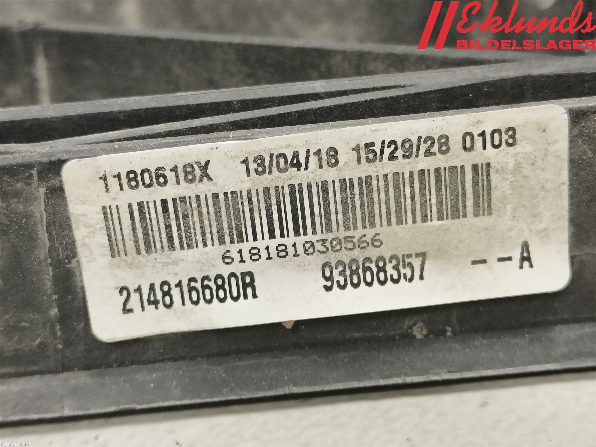 Opel VIVARO 15-19 Kylfläkt El