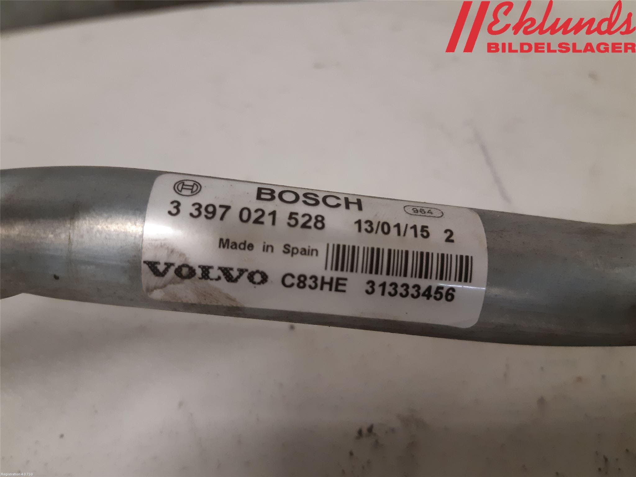 Volvo V70 14-16 Torkarmekanism Vindruta