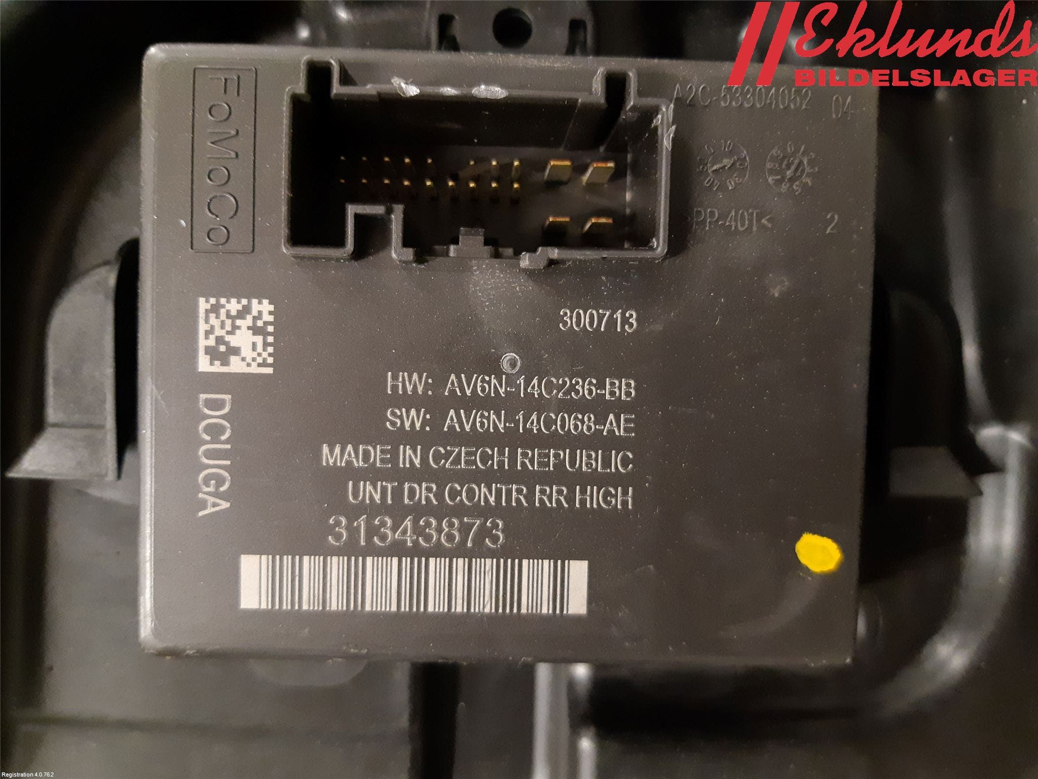 Volvo V60 11-13 Fönsterhiss El Kompl