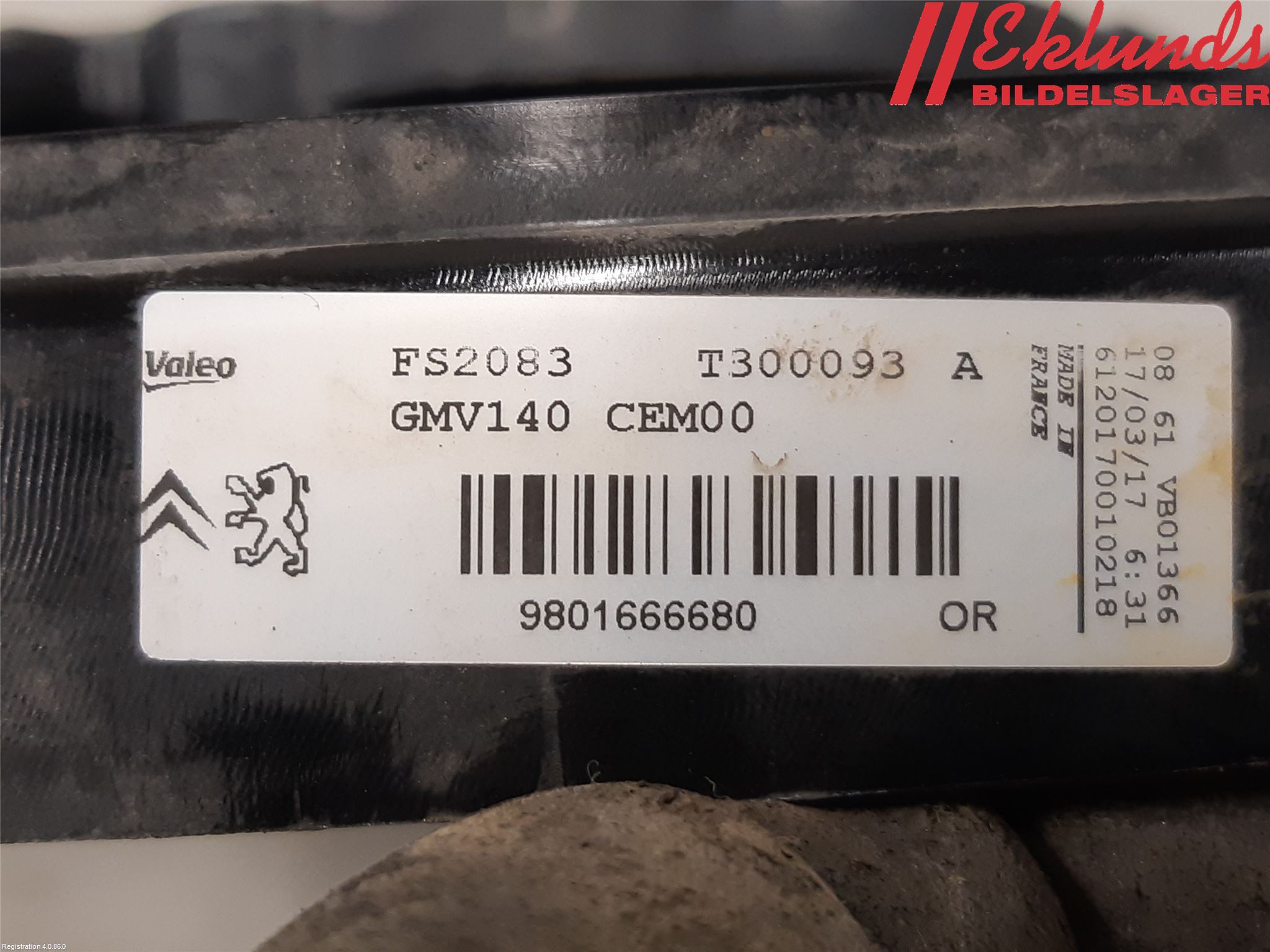 Citroen COTROEN C3 17-24 Kylfläkt El