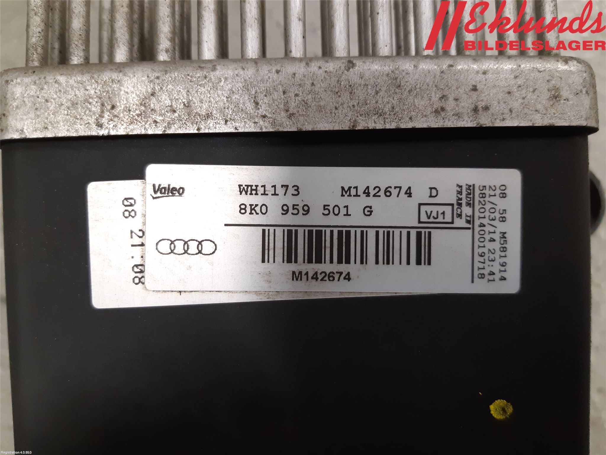 Audi A4 12-15 Relä Kylfläkt