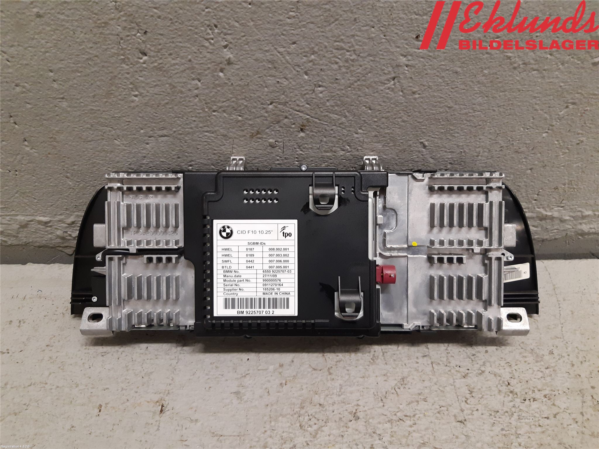 BMW 5 F10/F11/F18 09-17 Bildskärm