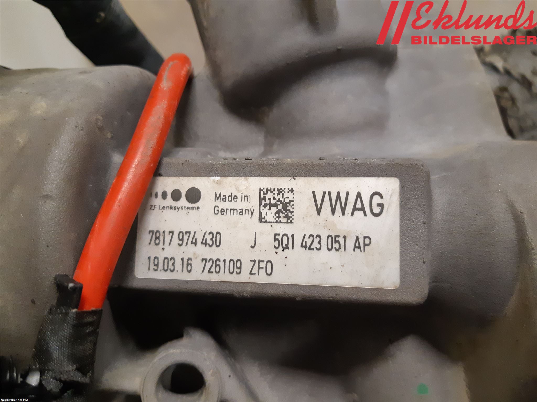 Audi A3/S3 8V 13-20 Styrväxel Servo -Snäcka