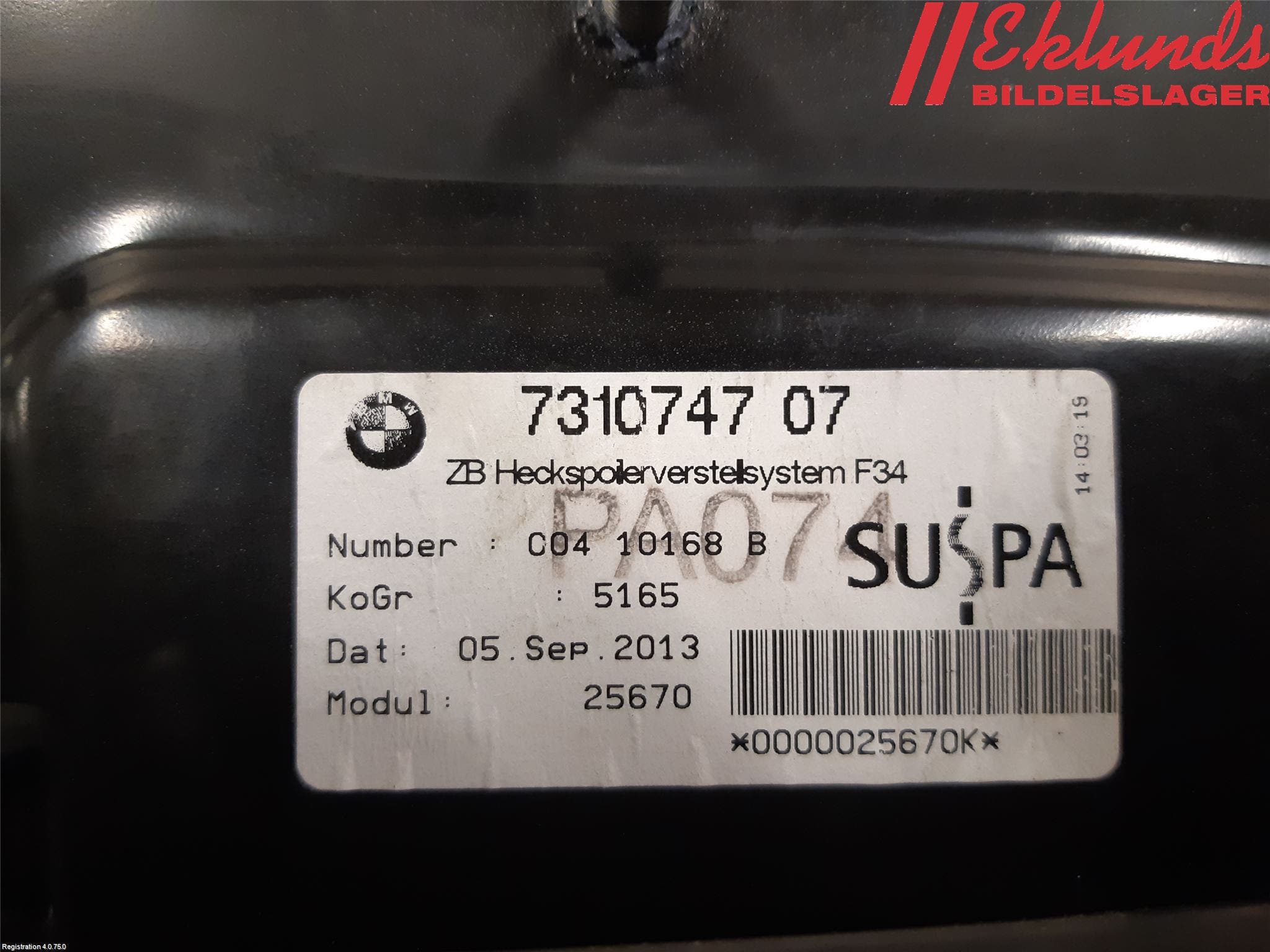 BMW 3 GT F34 13-19 Spoiler Baklucka