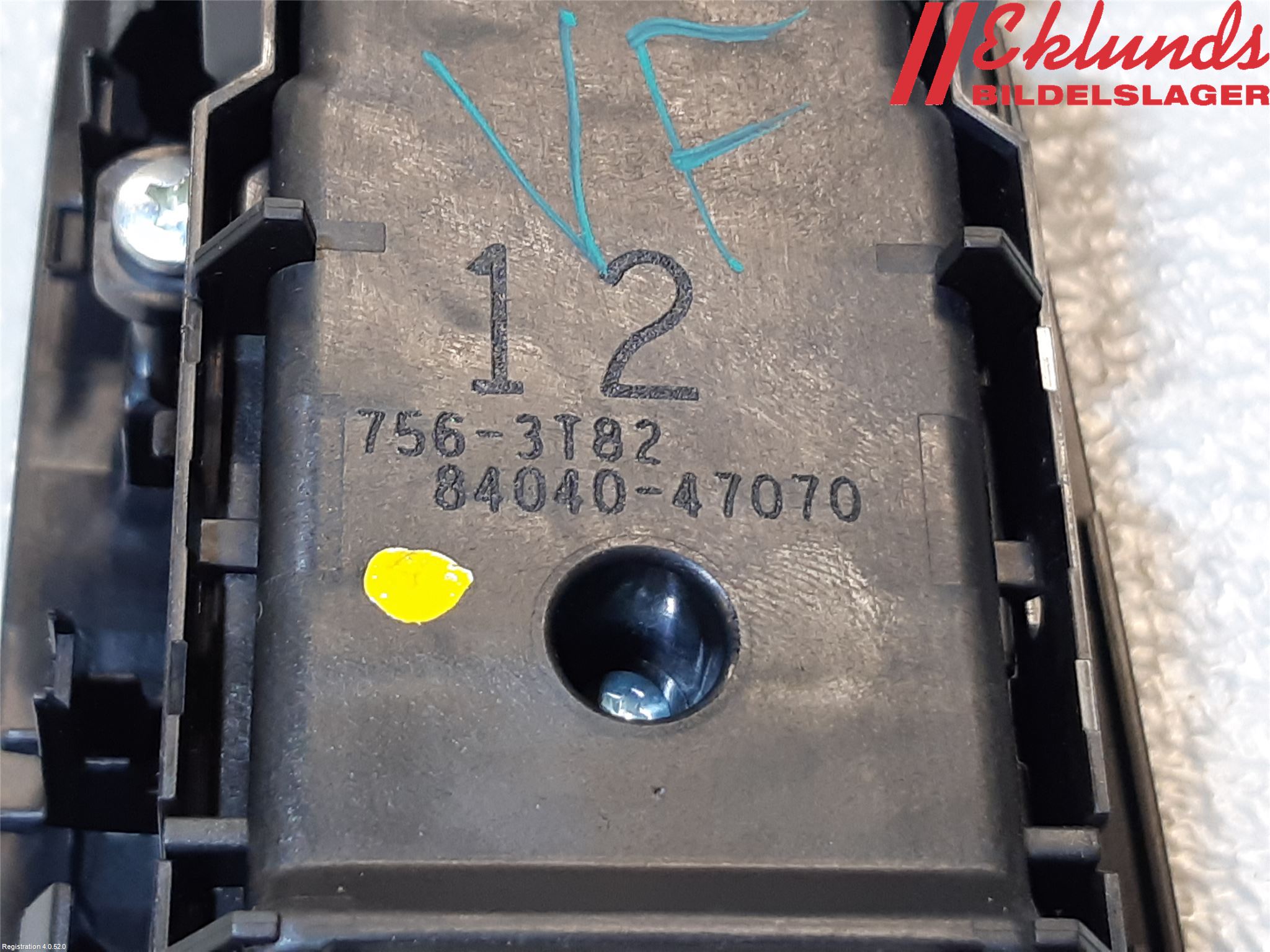 Toyota PRIUS (ZVW50) 16-21 Strömställare Elhiss