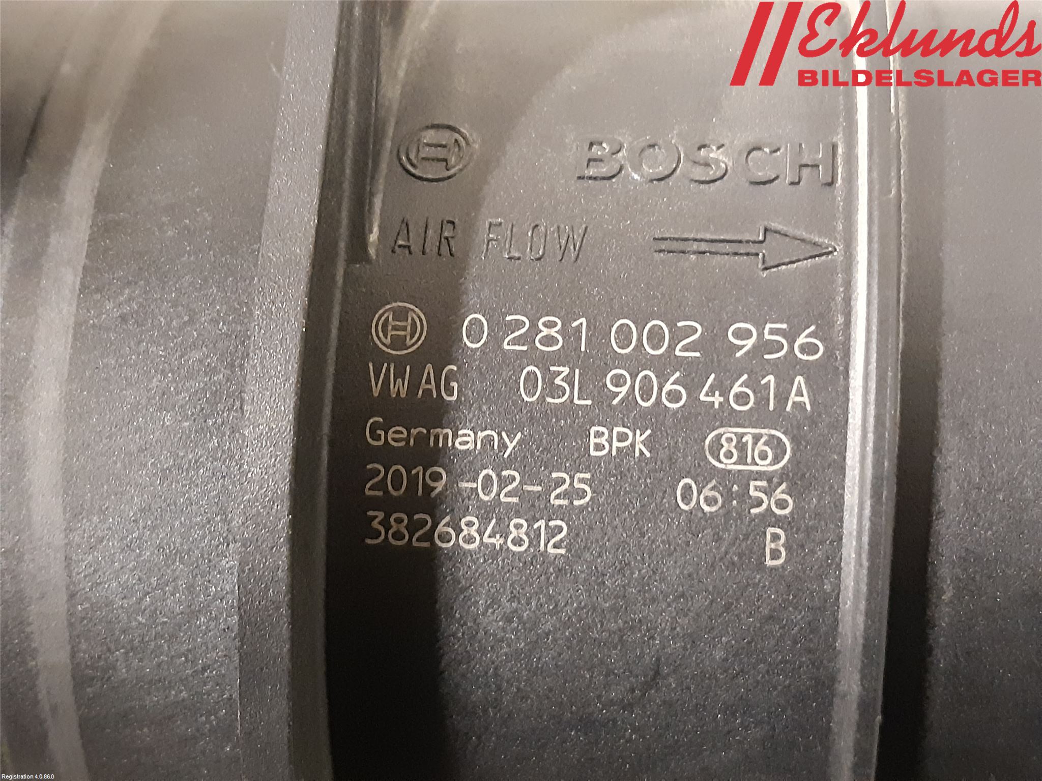 Seat TARRACO 19- Injluftmassamätare