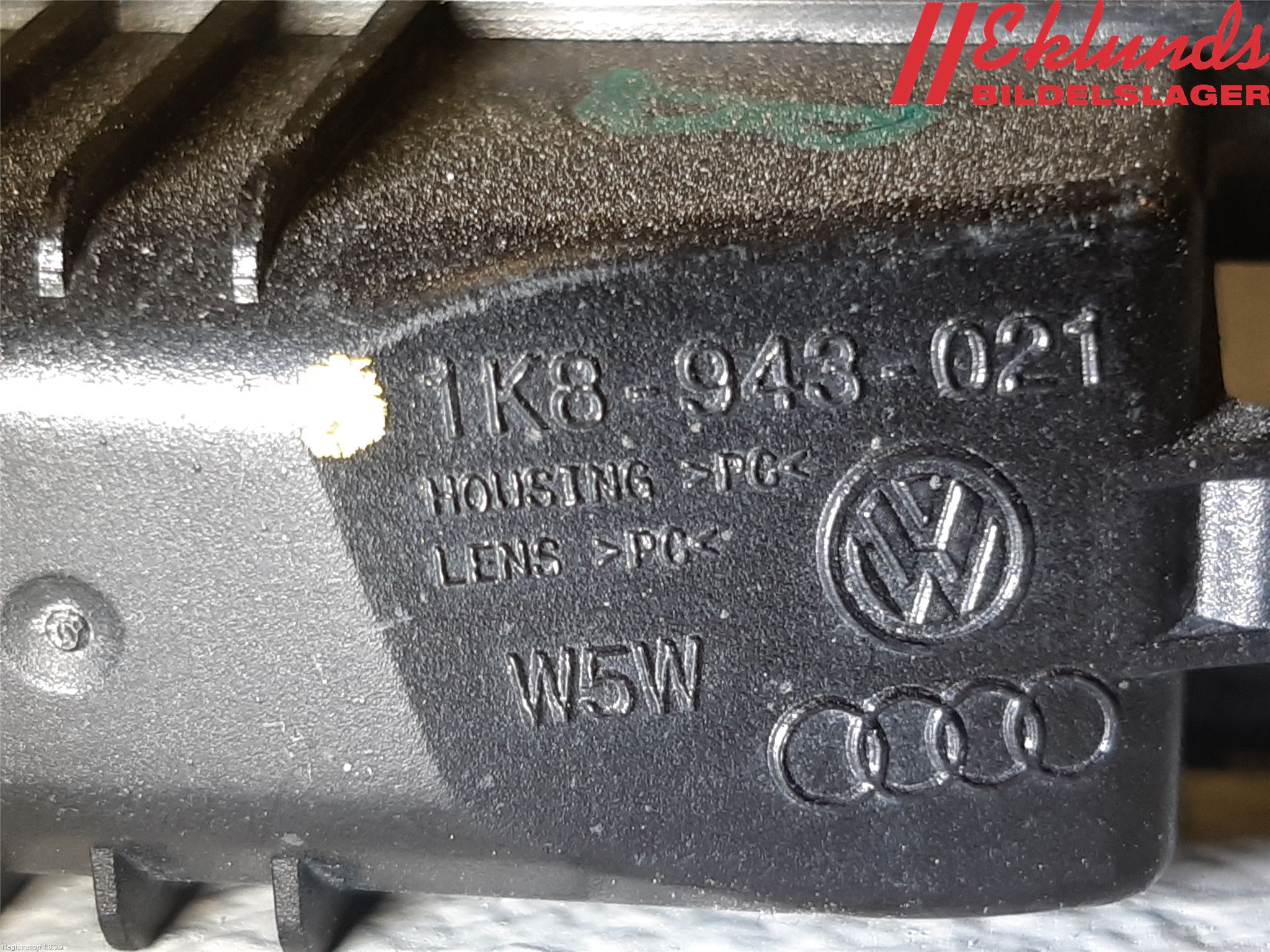 Volkswagen VW GOLF / E-GOLF VII 13-20 Skylt Belysning