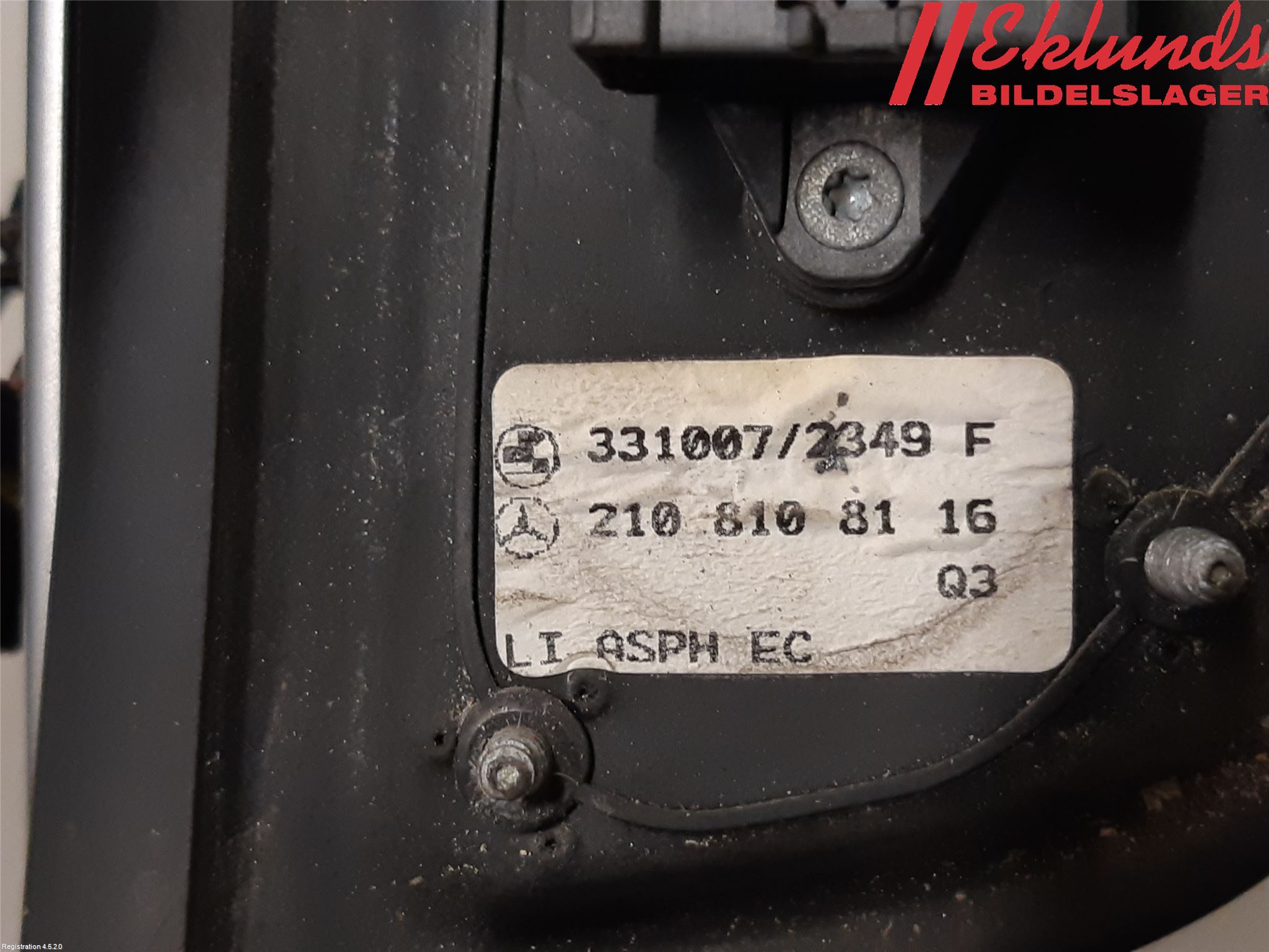 Mercedes-Benz MB E-KLASS (W210) 96-03 Spegel Yttre El Vä