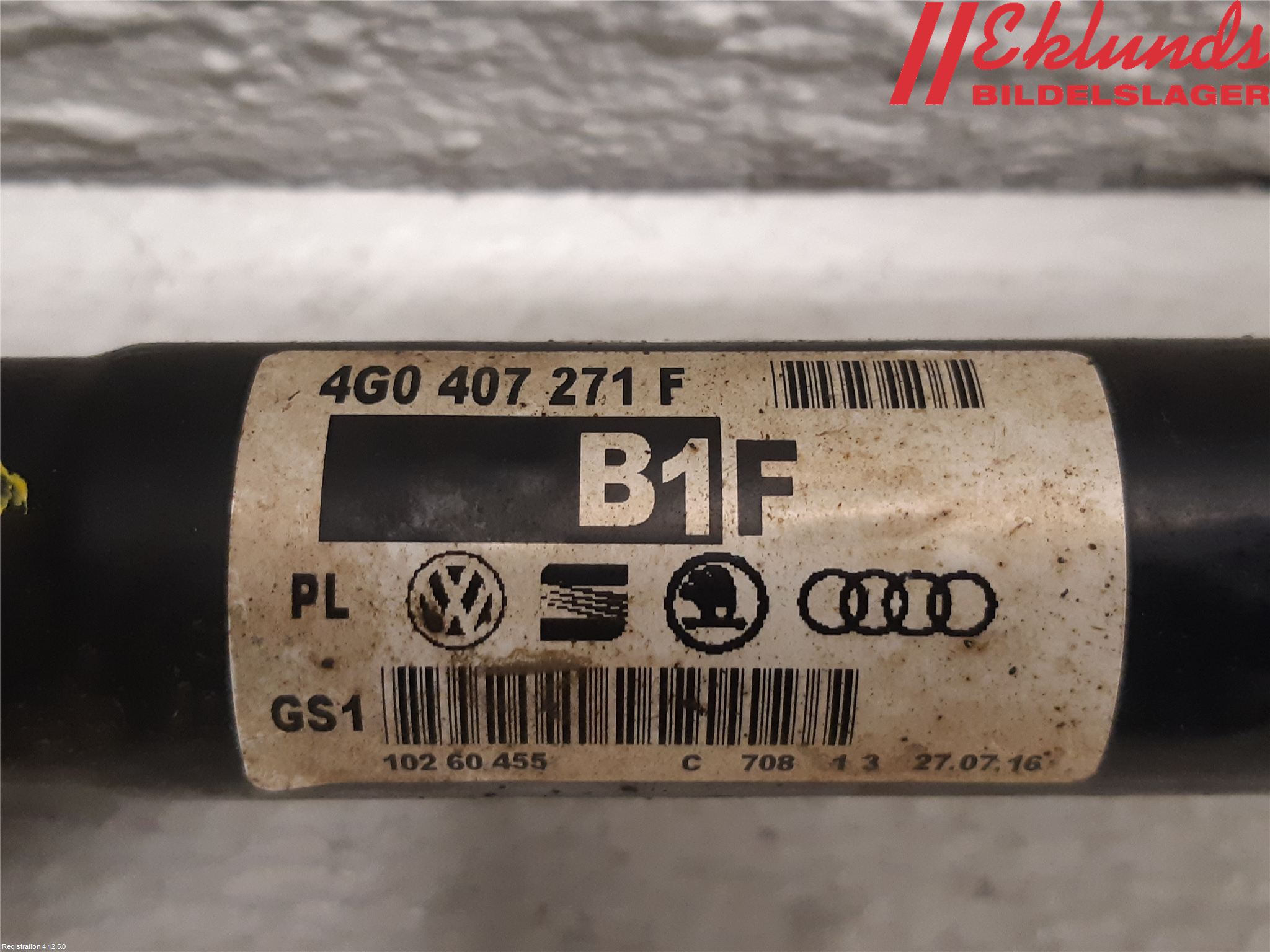 Audi A6/S6 4G 11-18 Drivaxel Fram Höger