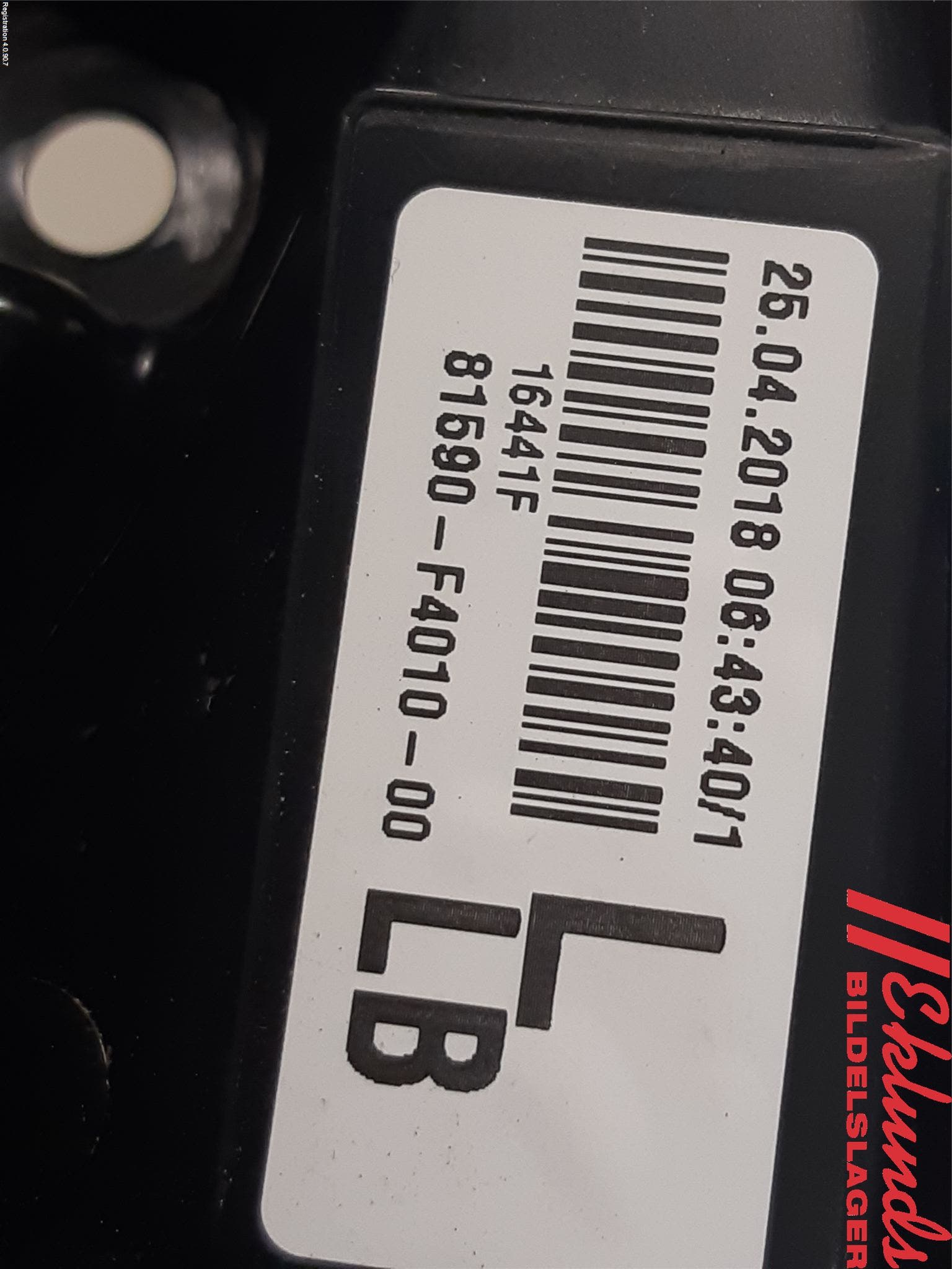 Toyota C-HR 16-23 Bakljus Lucka Vä