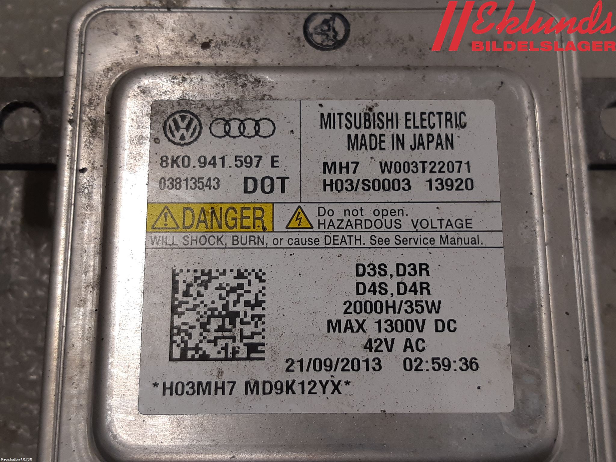 Audi A6/S6 4G 11-18 Styrenhet Strålkastare