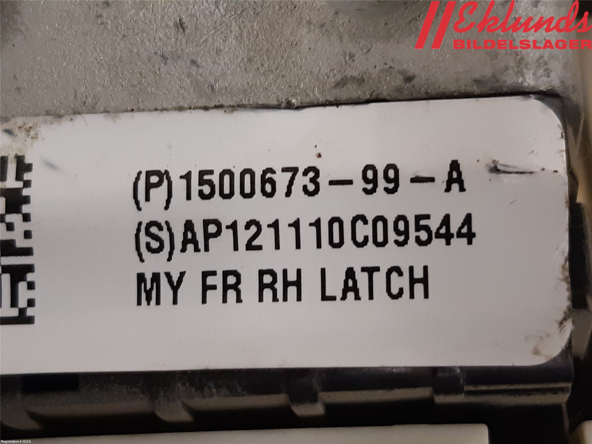 Tesla MODEL 3 17- Låskista-Dörrlås