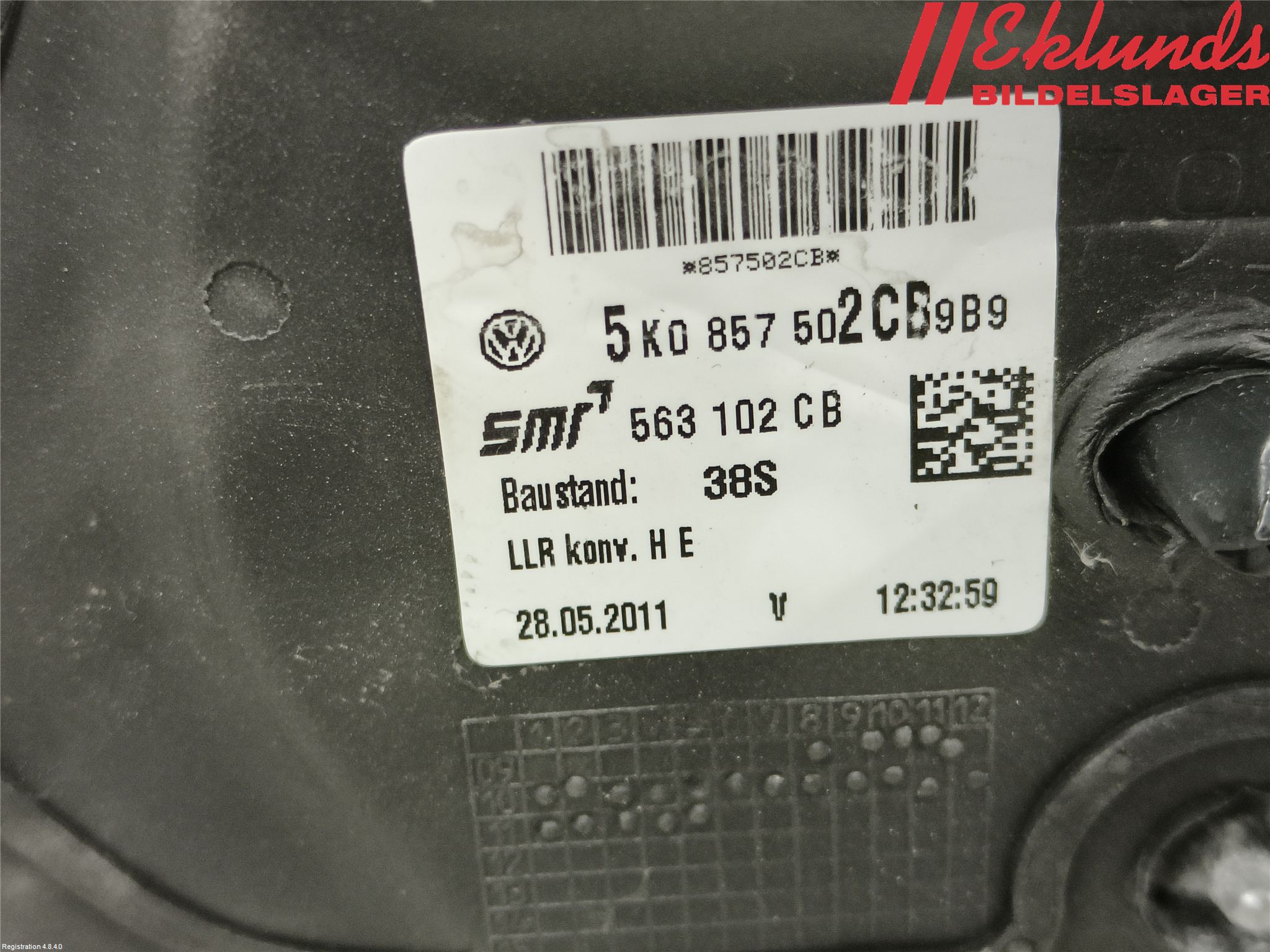 Volkswagen VW GOLF VI 09-13 Spegel Yttre El Hö