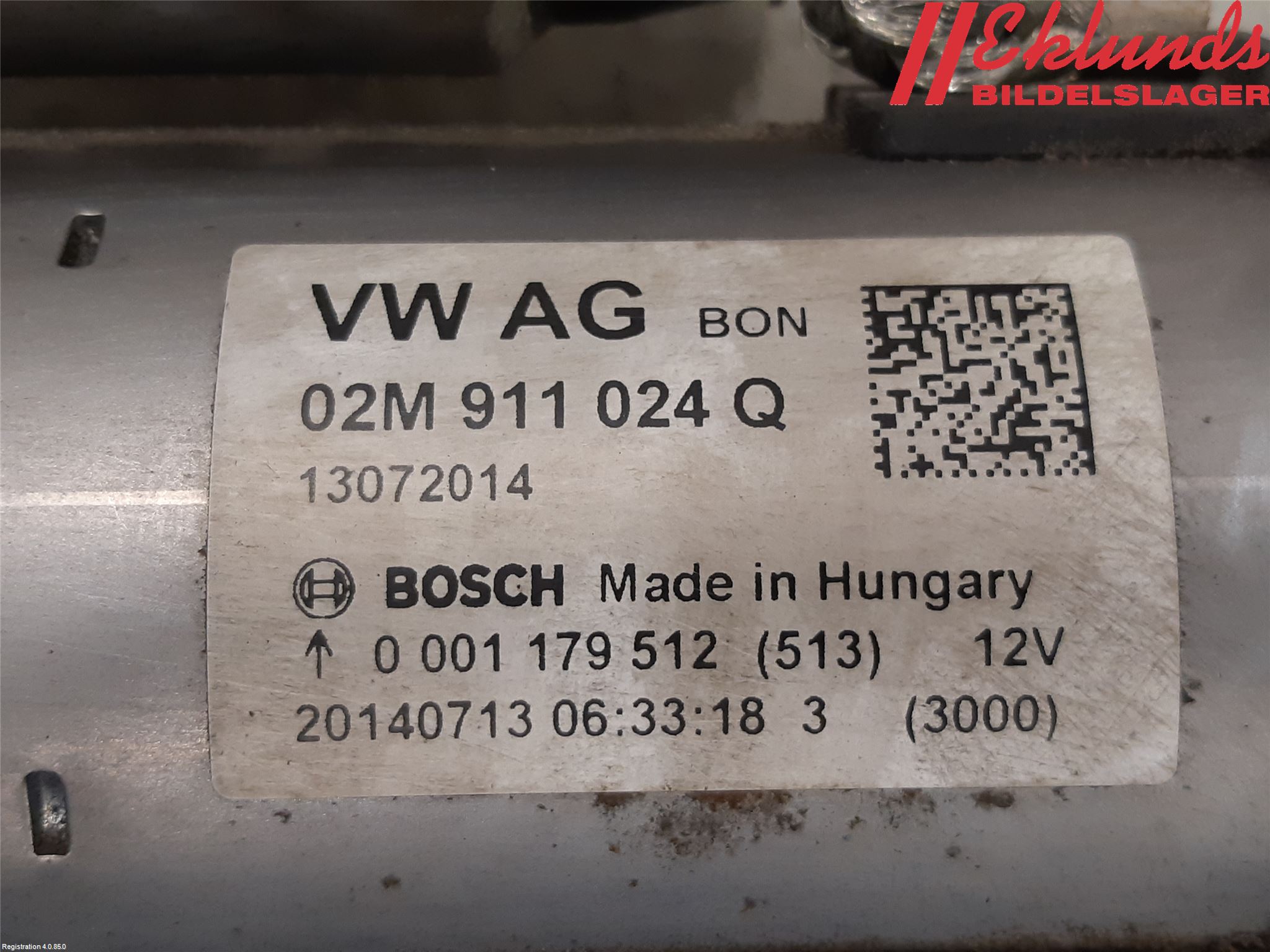 Volkswagen VW POLO 10-17 Startmotor