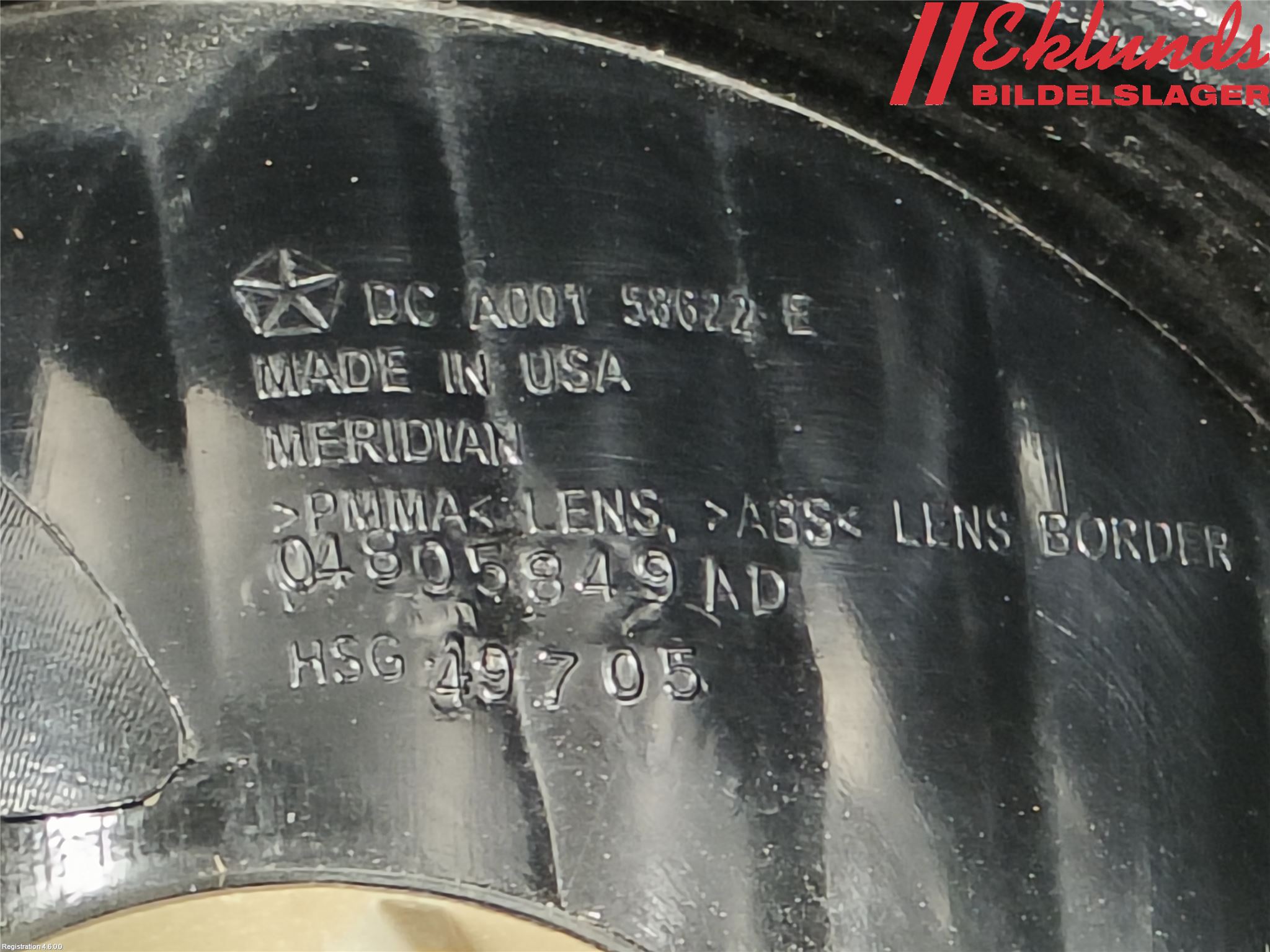 Dodge CHARGER 66- Bakljus Vänster