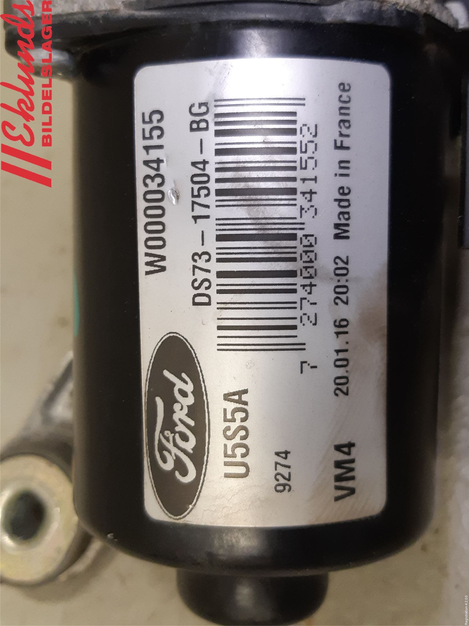 Ford MONDEO 15-22 Torkarmotor Vindruta