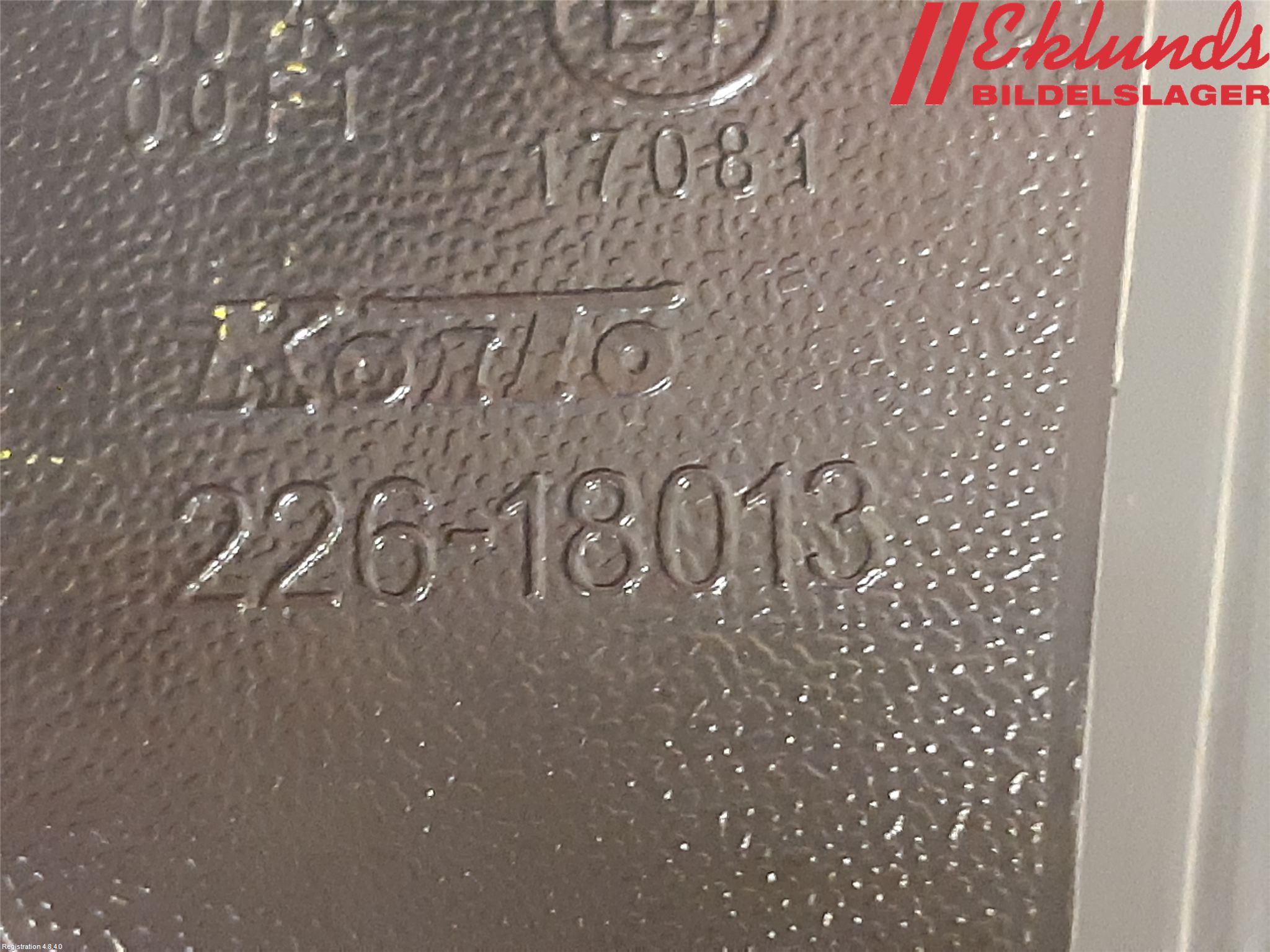 Nissan QASHQAI 14-17 Bakljus Lucka Hö