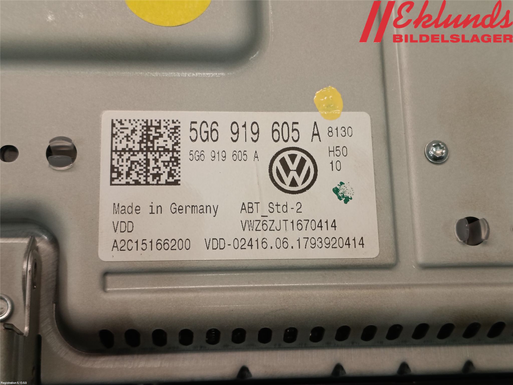 Volkswagen VW PASSAT 15-19 Multifunktionsdisplay