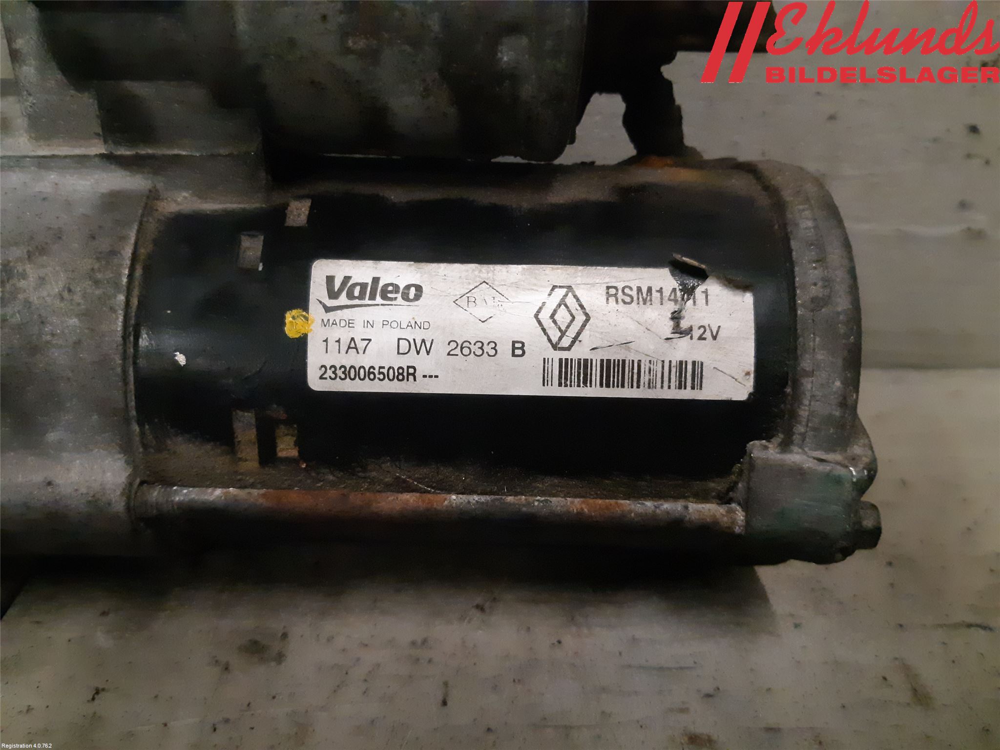 Dacia DOKKER 13- Startmotor Diesel