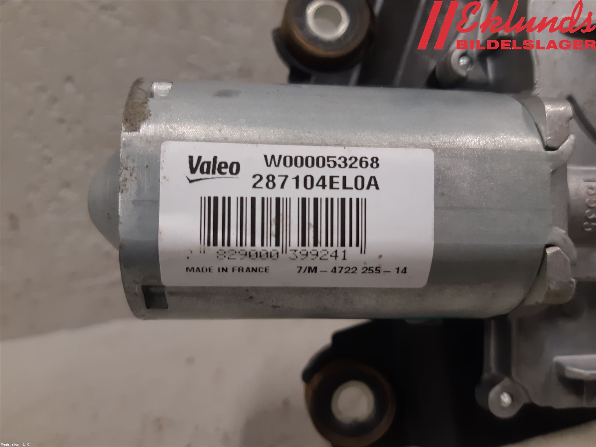 Nissan QASHQAI 14-17 Torkarmotor Baklucka