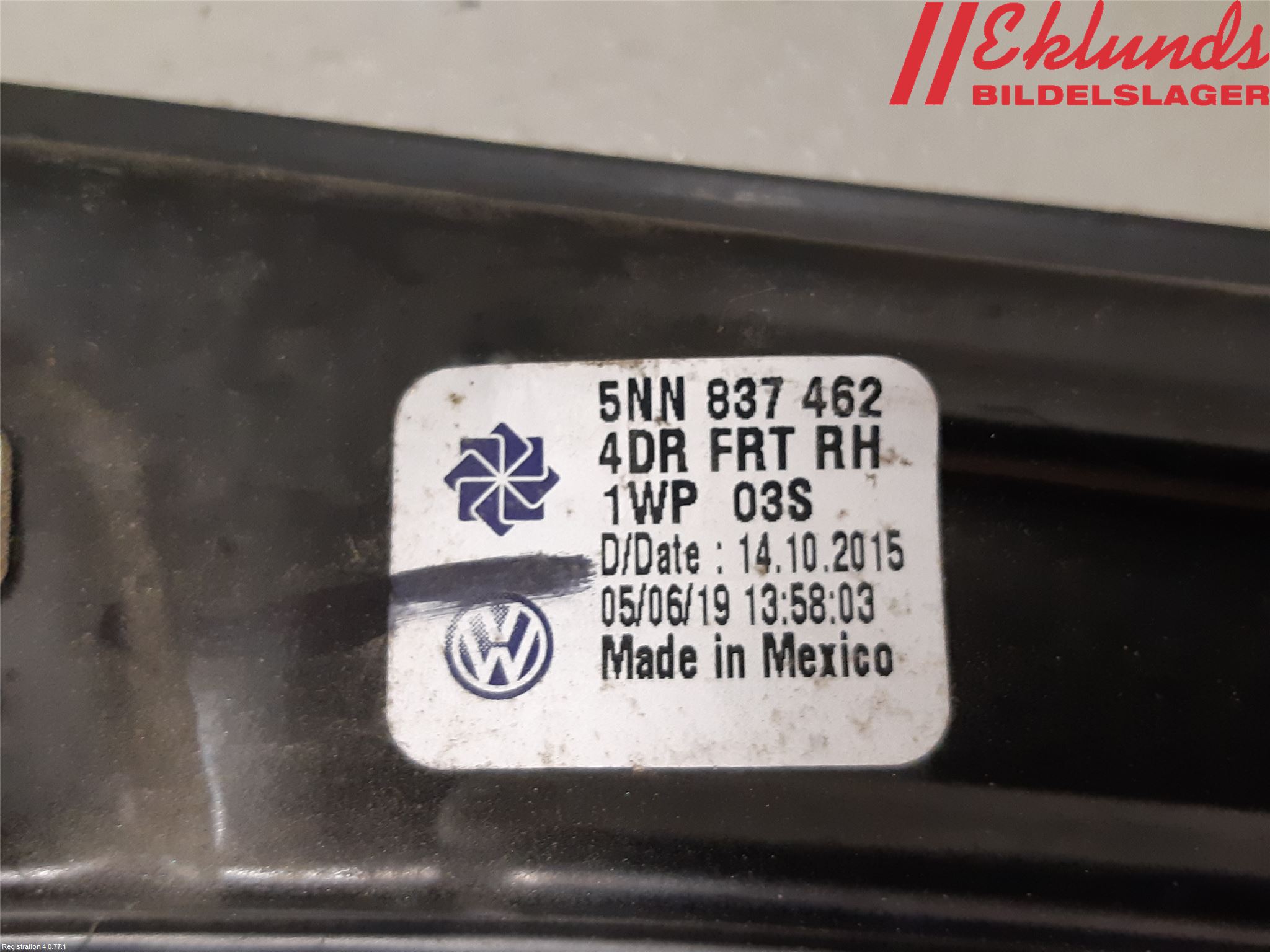 Volkswagen VW TIGUAN 16-24 Fönsterhiss El Kompl
