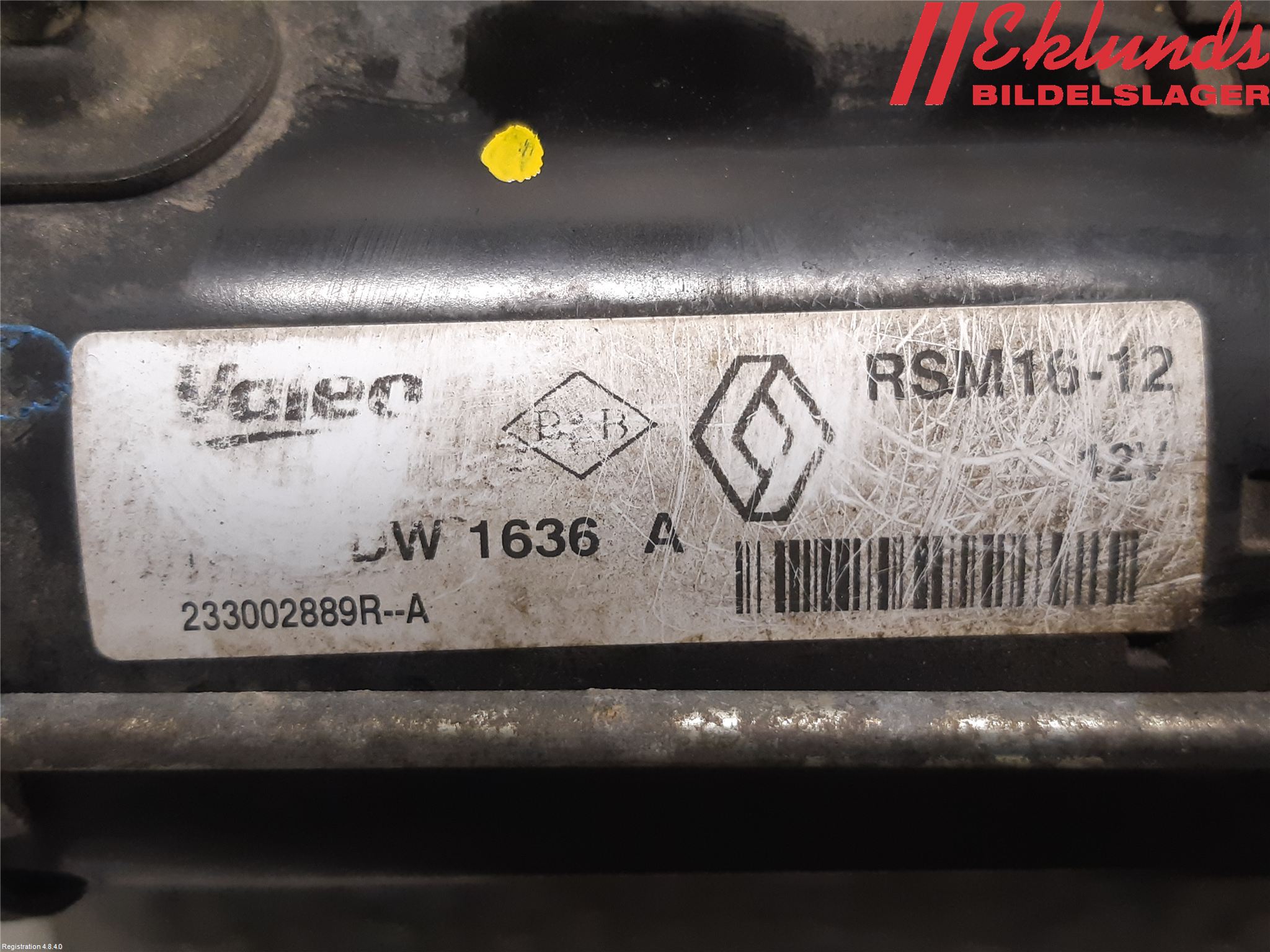 Fiat TALENTO 16- Startmotor Diesel