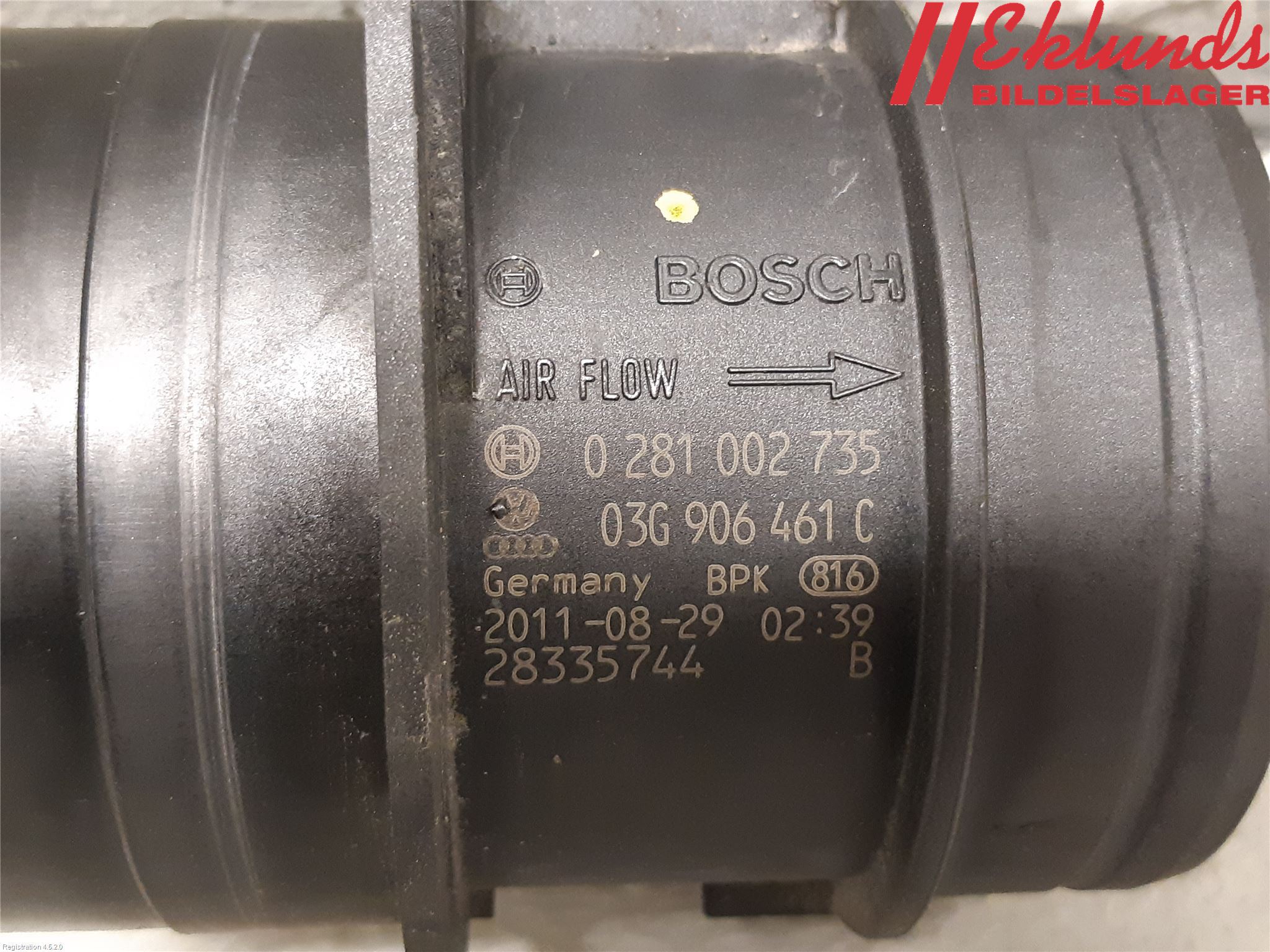 Audi A4/S4 08-11 Injluftmassamätare