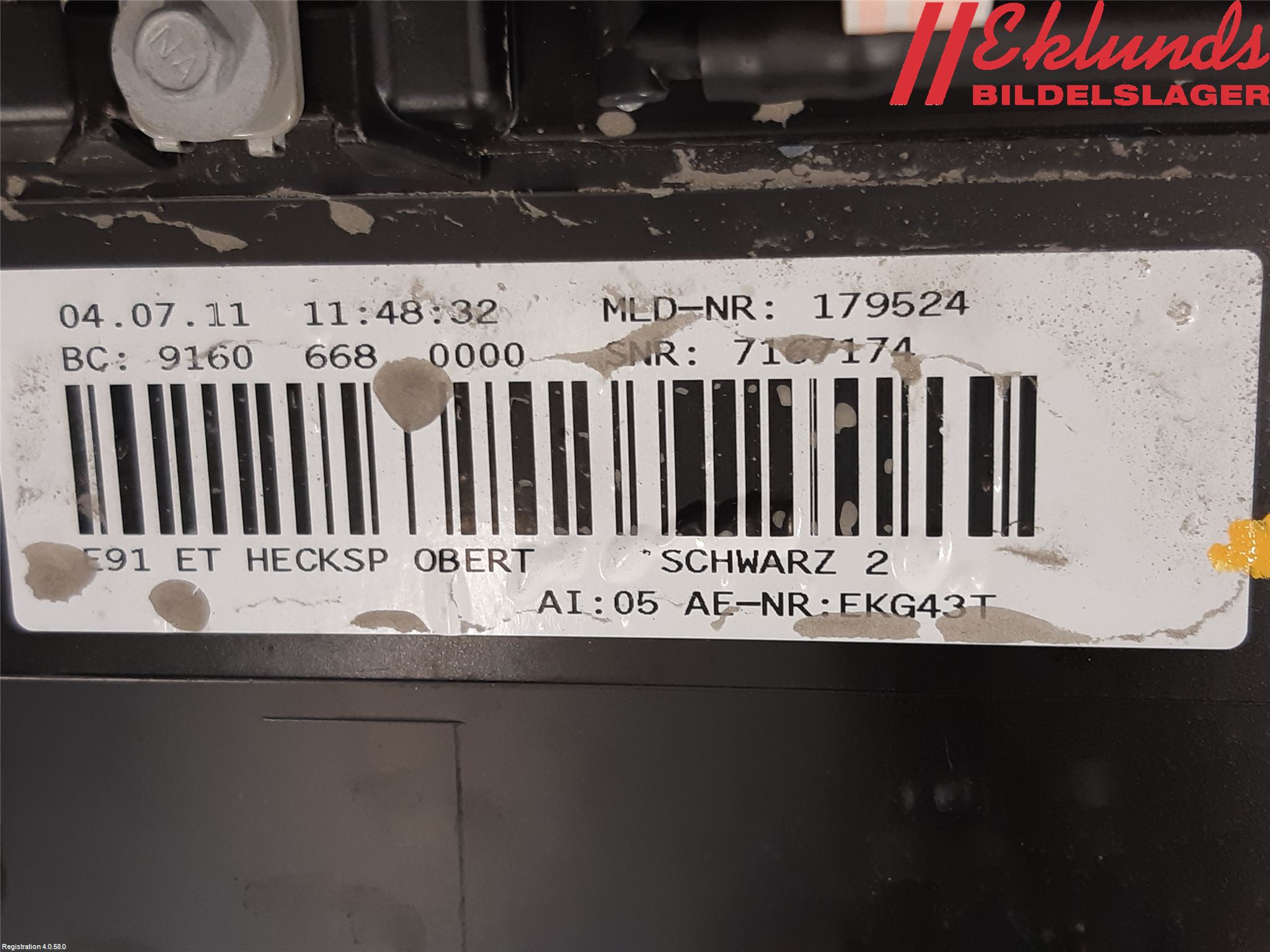 BMW 3 E90/91 SED/TOU 05-12 Spoiler Baklucka