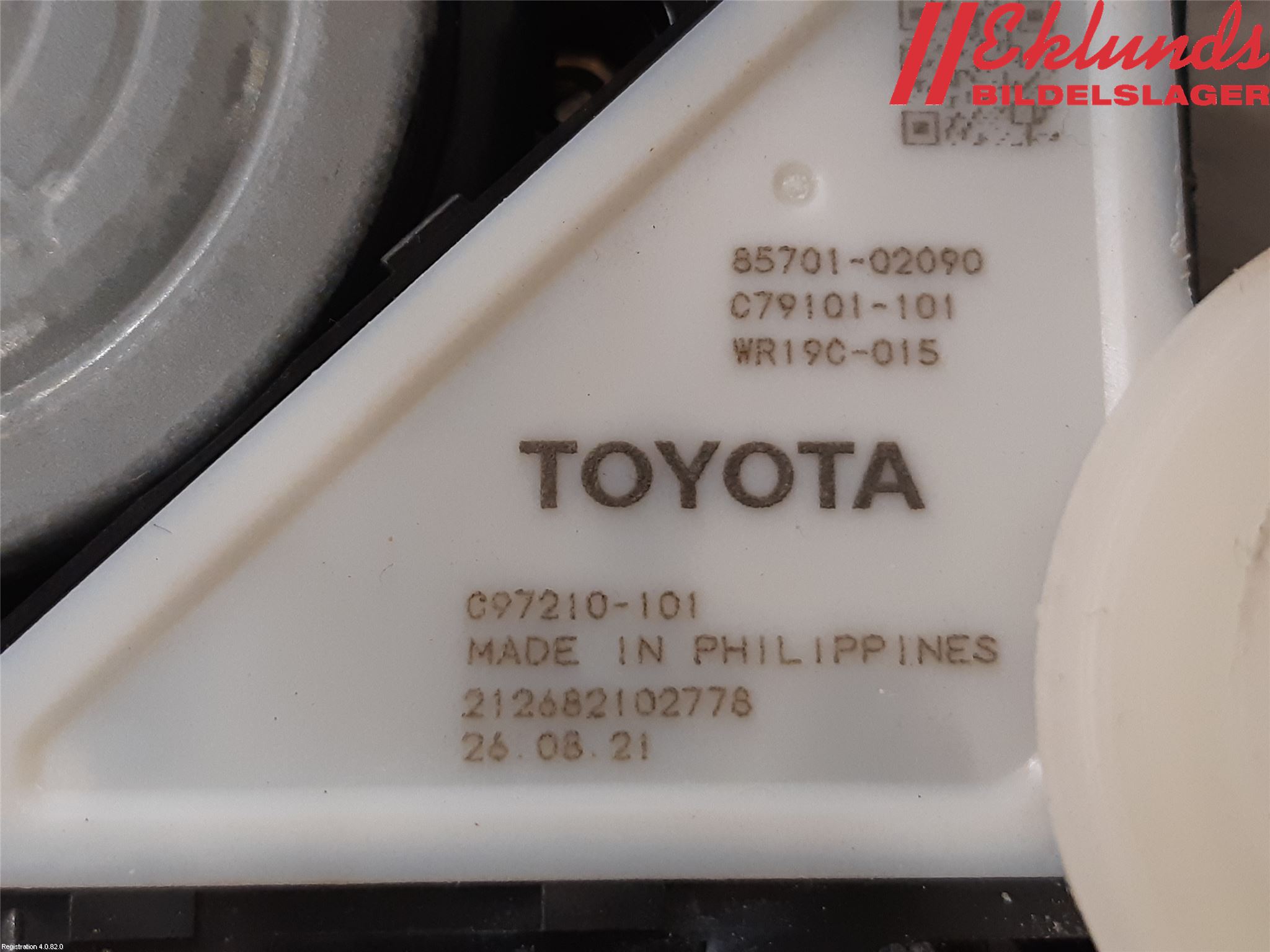 Toyota COROLLA 19- Fönsterhiss El Kompl