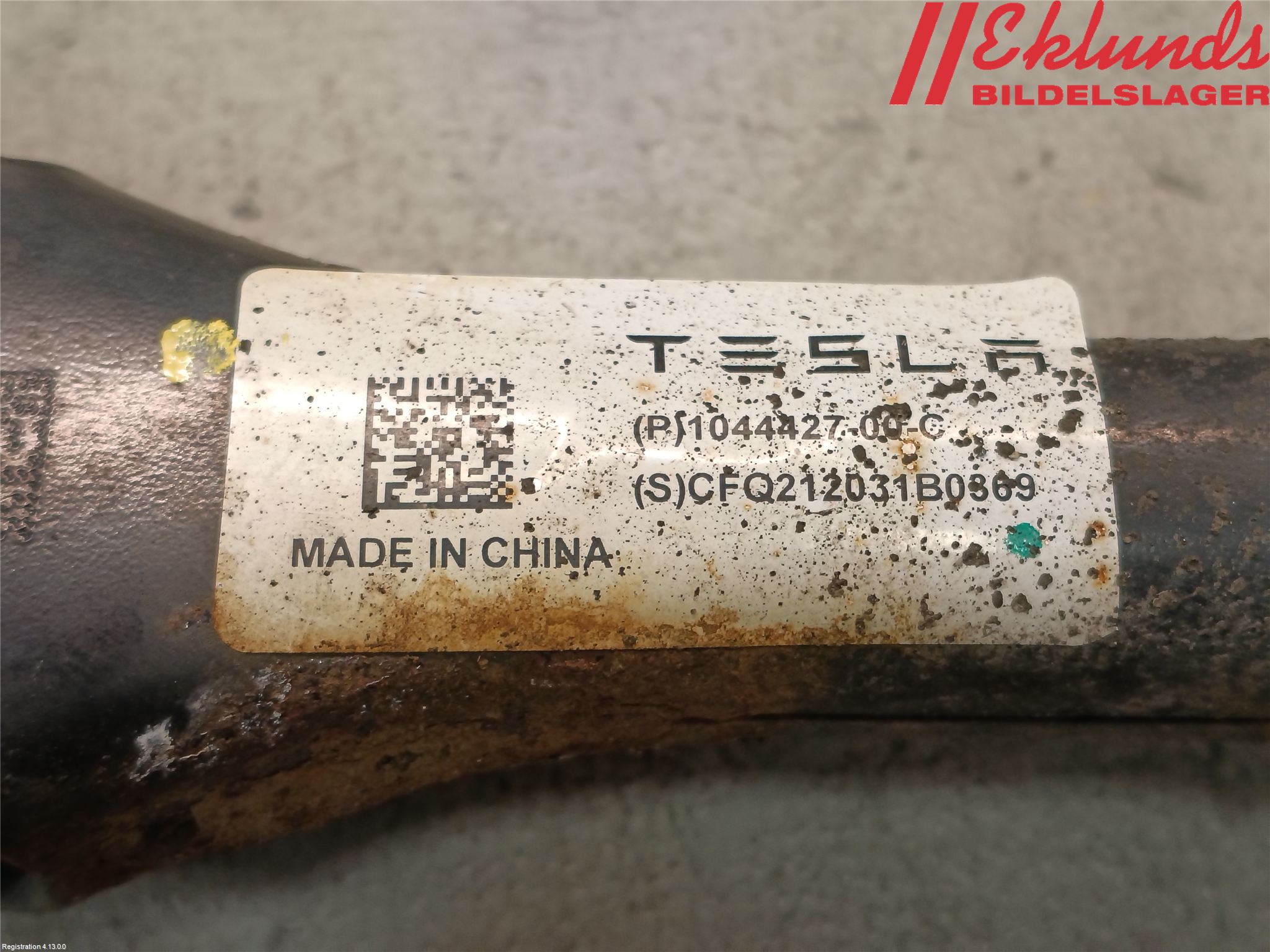 Tesla MODEL 3 17- Bärarm Bak Vänster