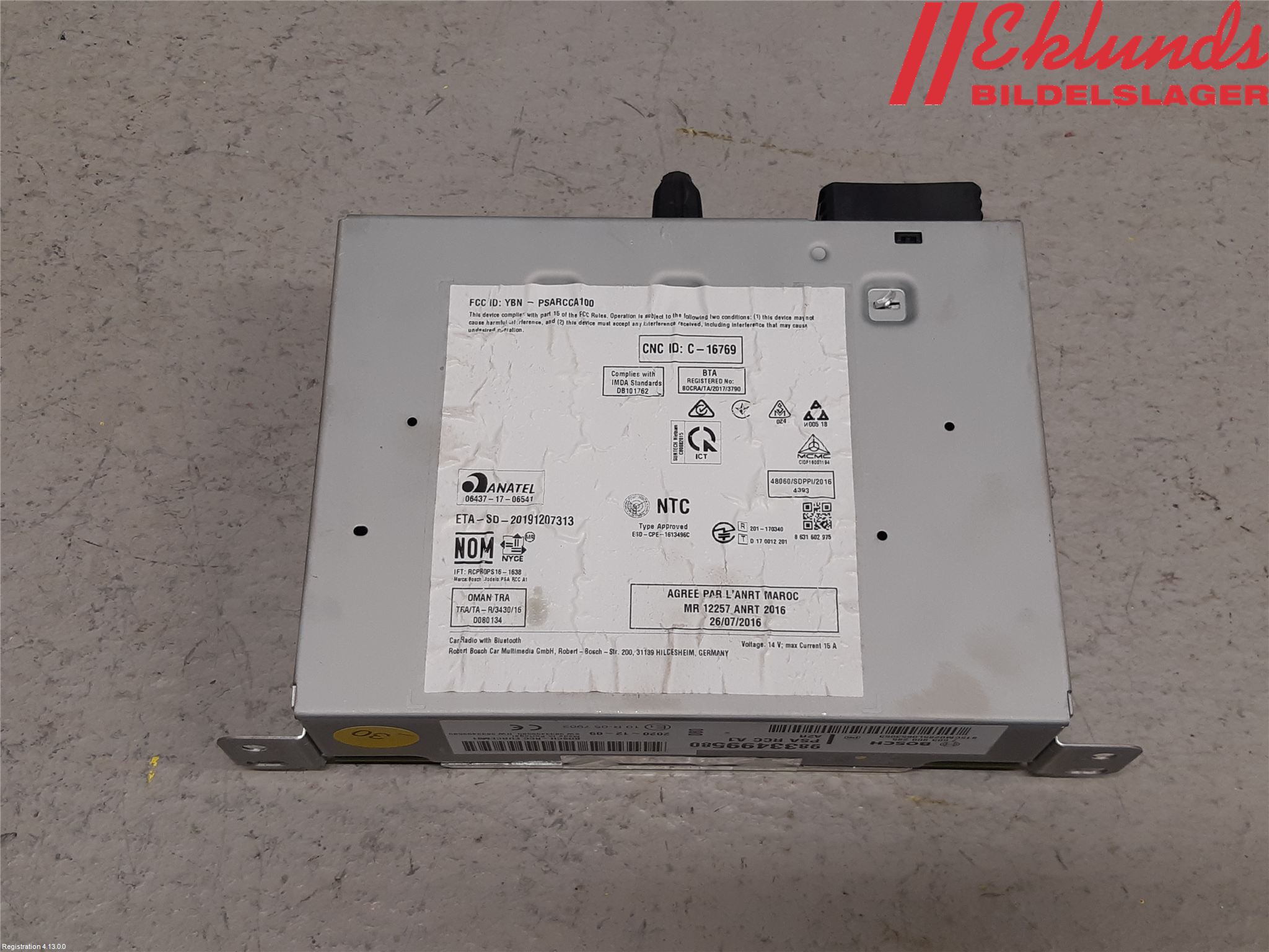 Citroen JUMPY/E-JUMPY 16- Cd Radio - Multimediapanel