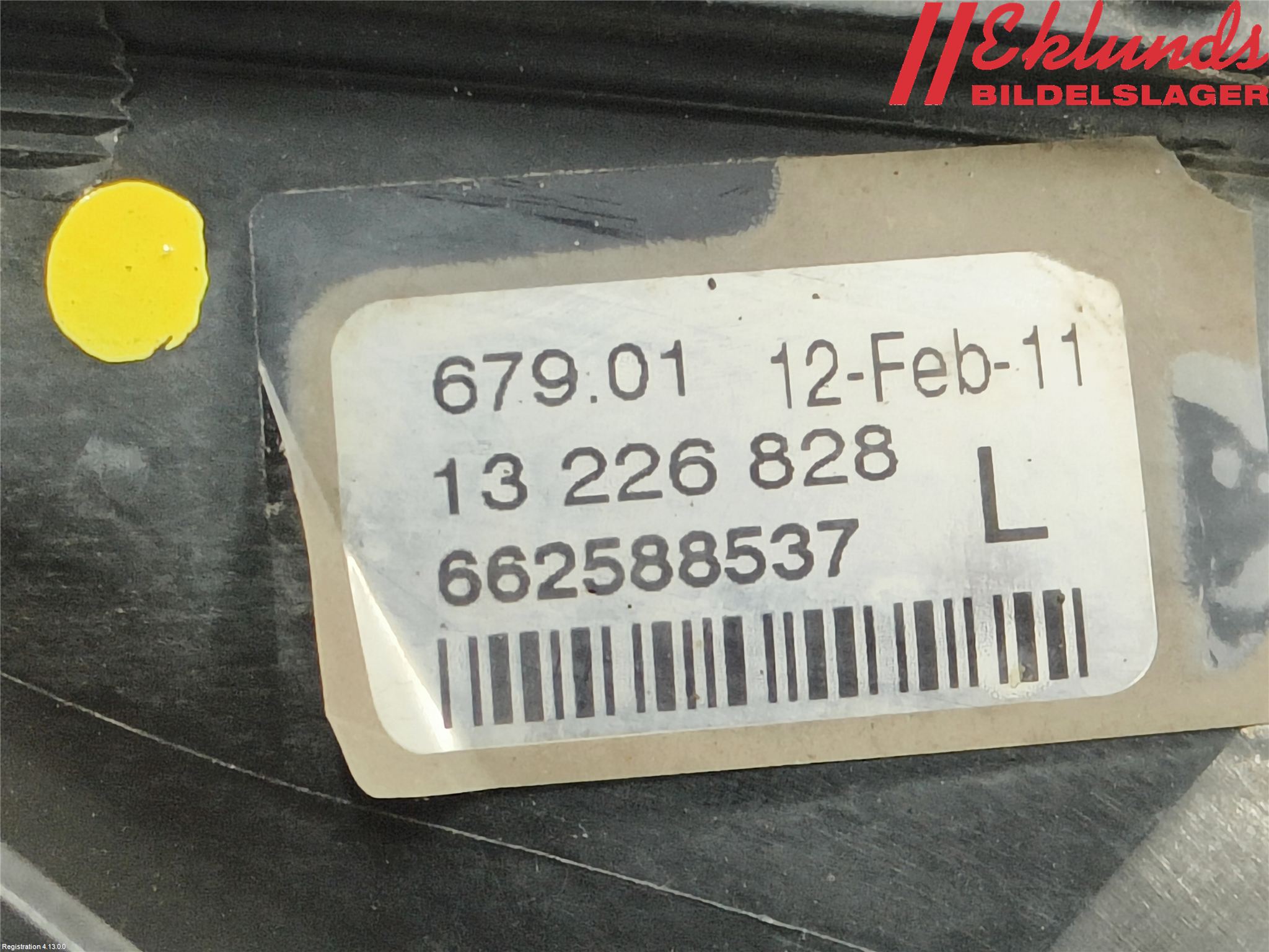 Opel INSIGNIA 09-16 Dimljus-Varselljus Fram