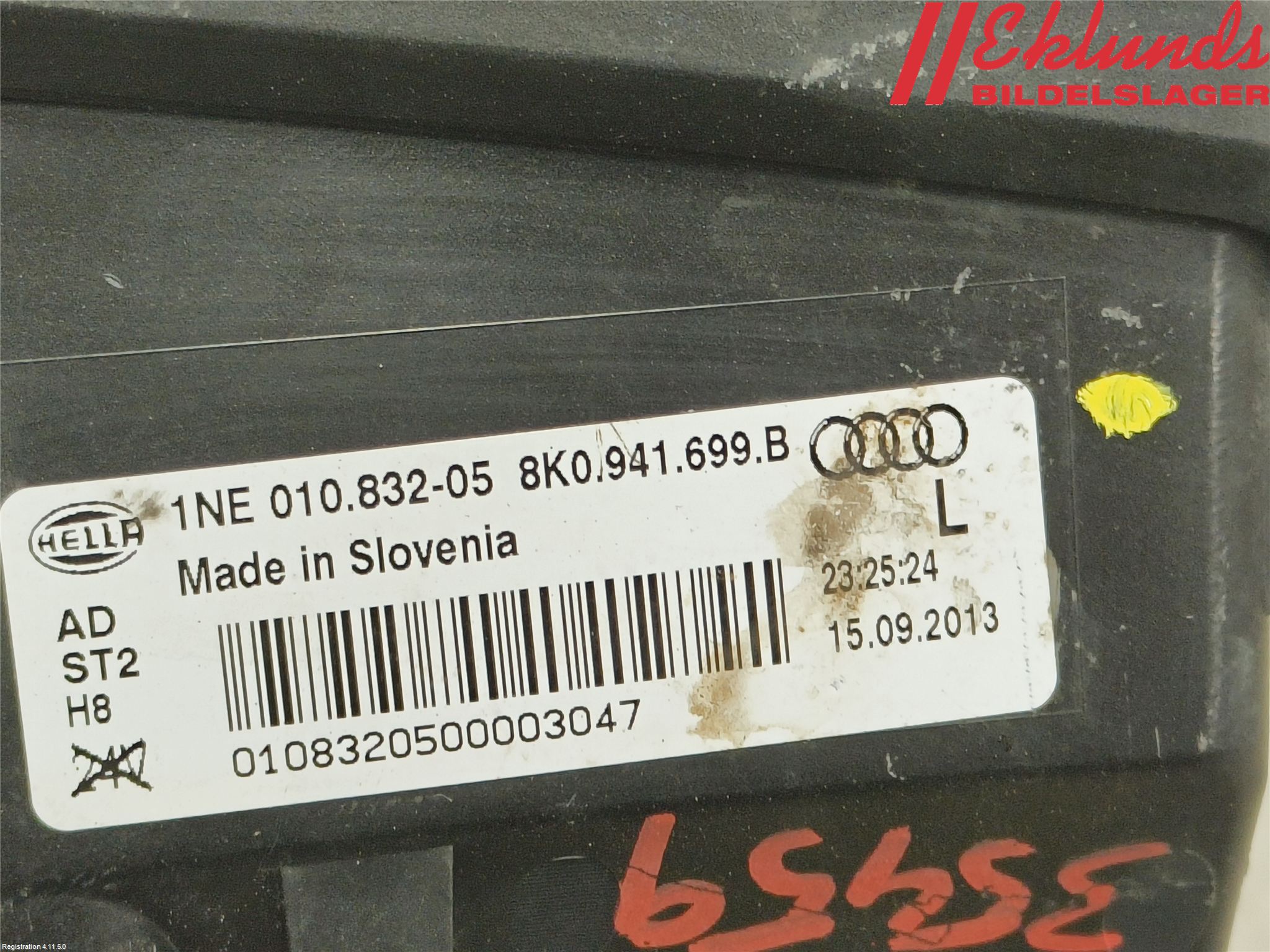 Audi A4 12-15 Dimljus-Varselljus Fram