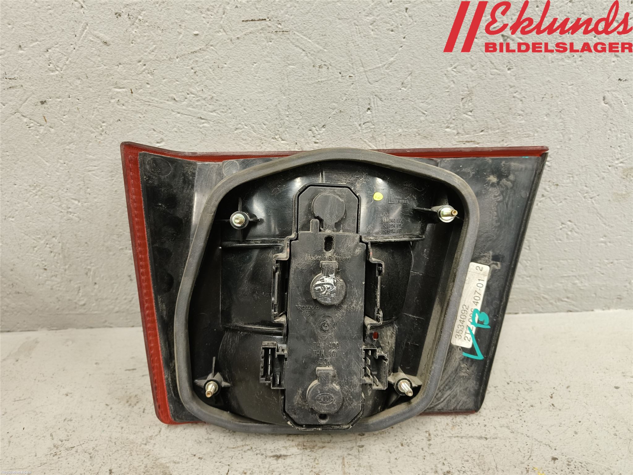 Volvo 940 91-98 Bakljus Lucka Vä