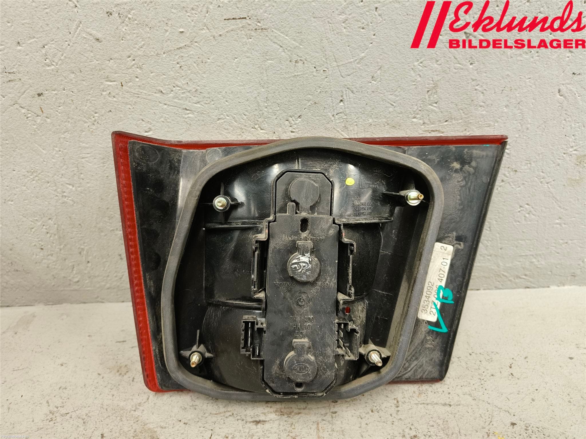 Volvo 940 91-98 Bakljus Lucka Vä