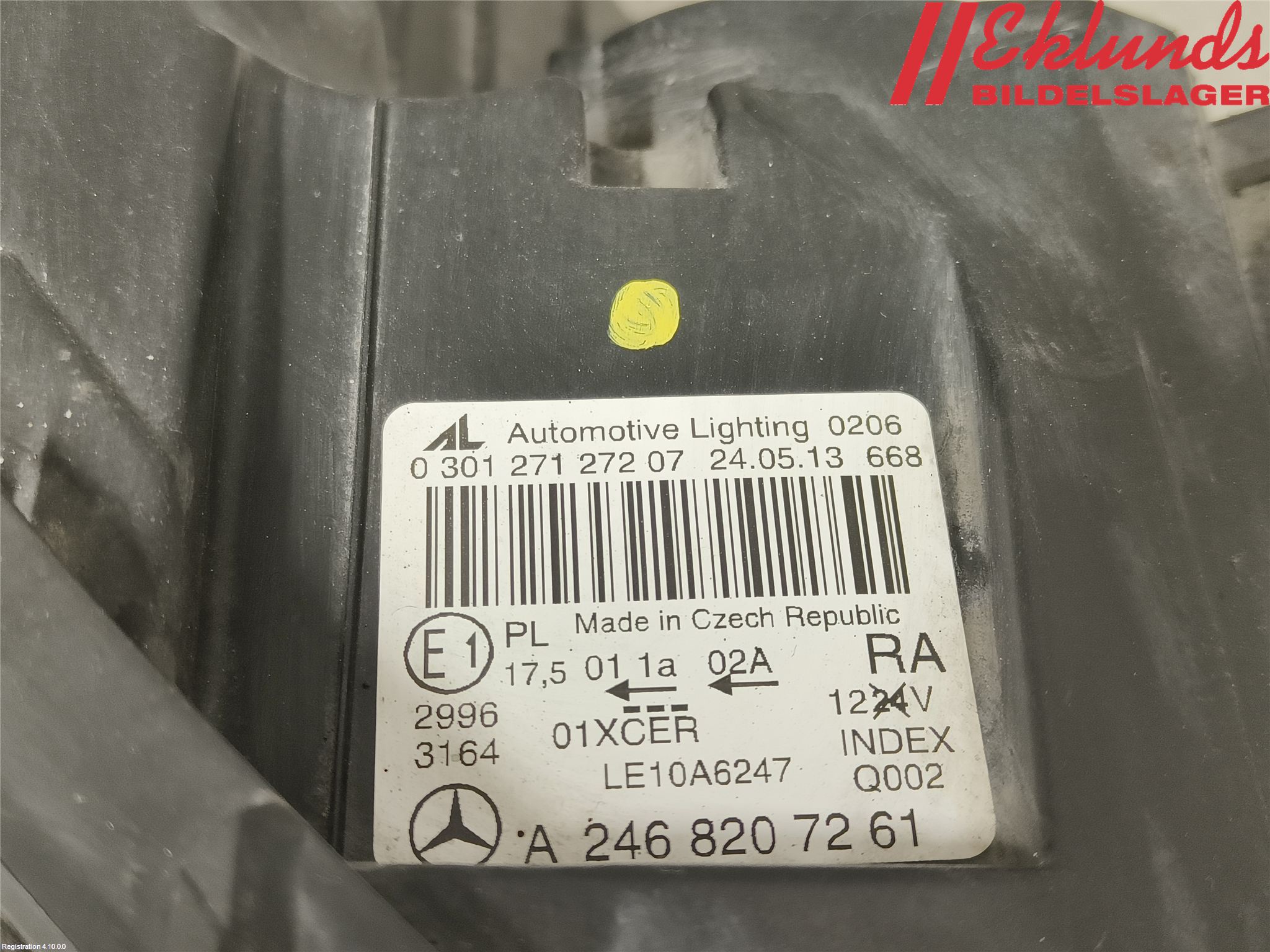 Mercedes-Benz MB B-KLASS (W246/W242) 12-19 Strålkastare Höger