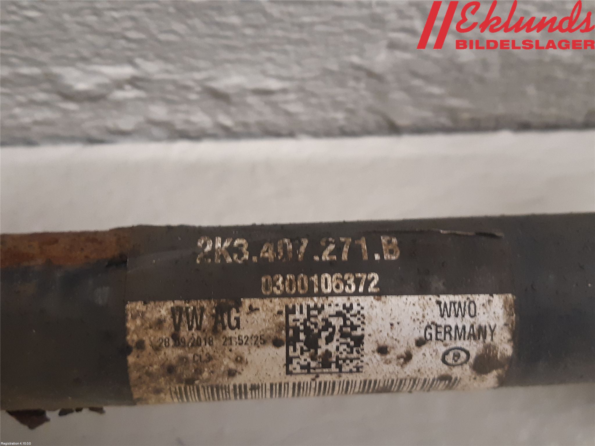 Volkswagen VW CADDY 16-20 Drivaxel Fram Vänster