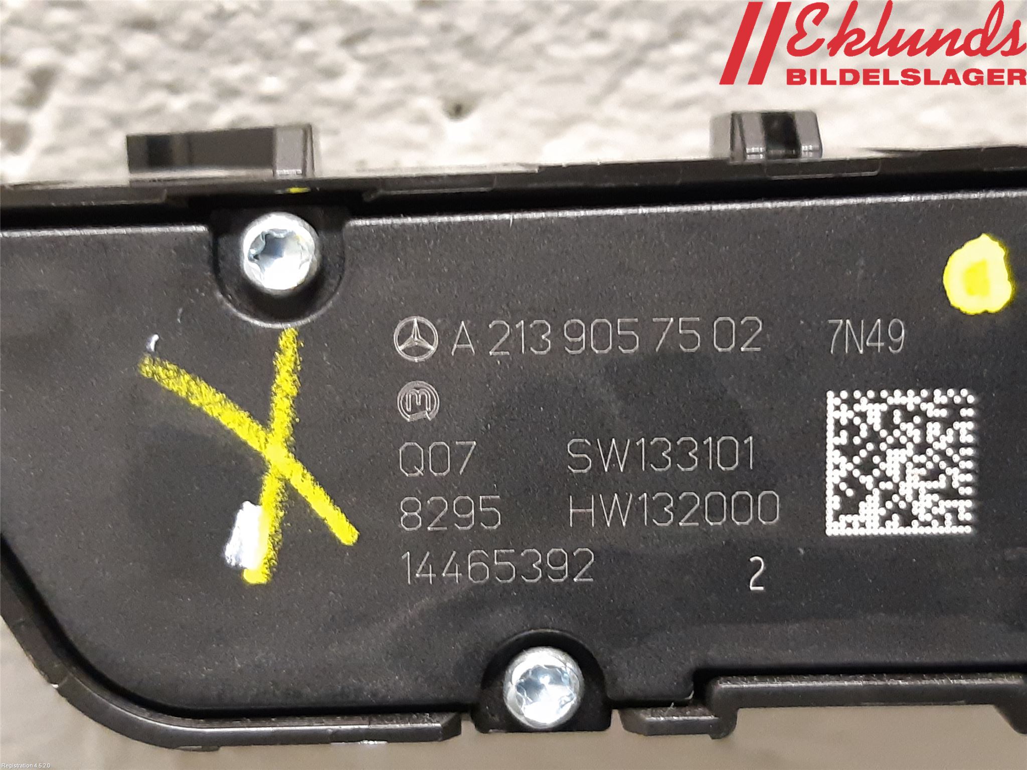 Mercedes-Benz MB C-KLASS (W205) 14-21 Strömställare Stolvärme