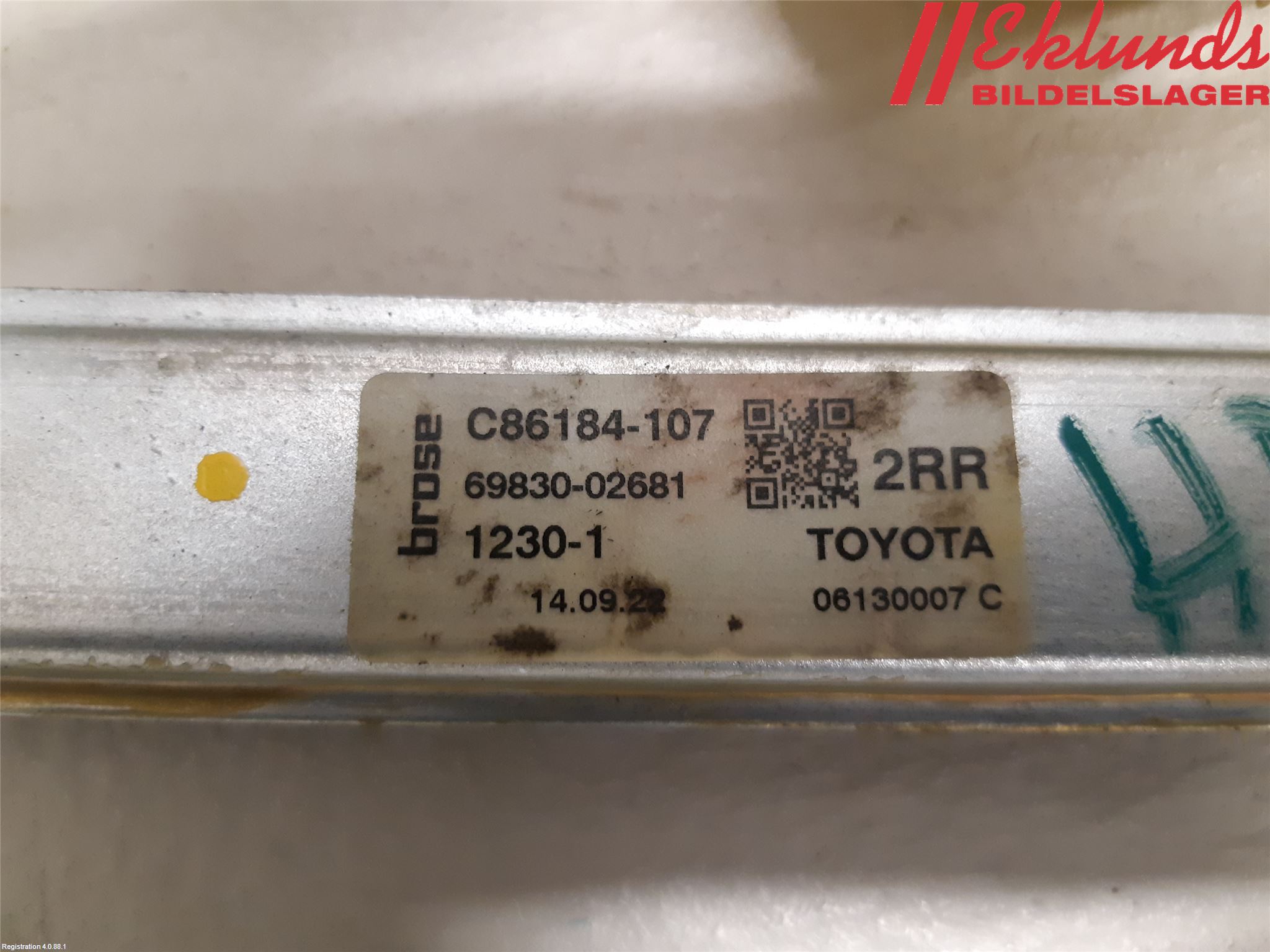 Toyota COROLLA 19- Fönsterhiss El Kompl