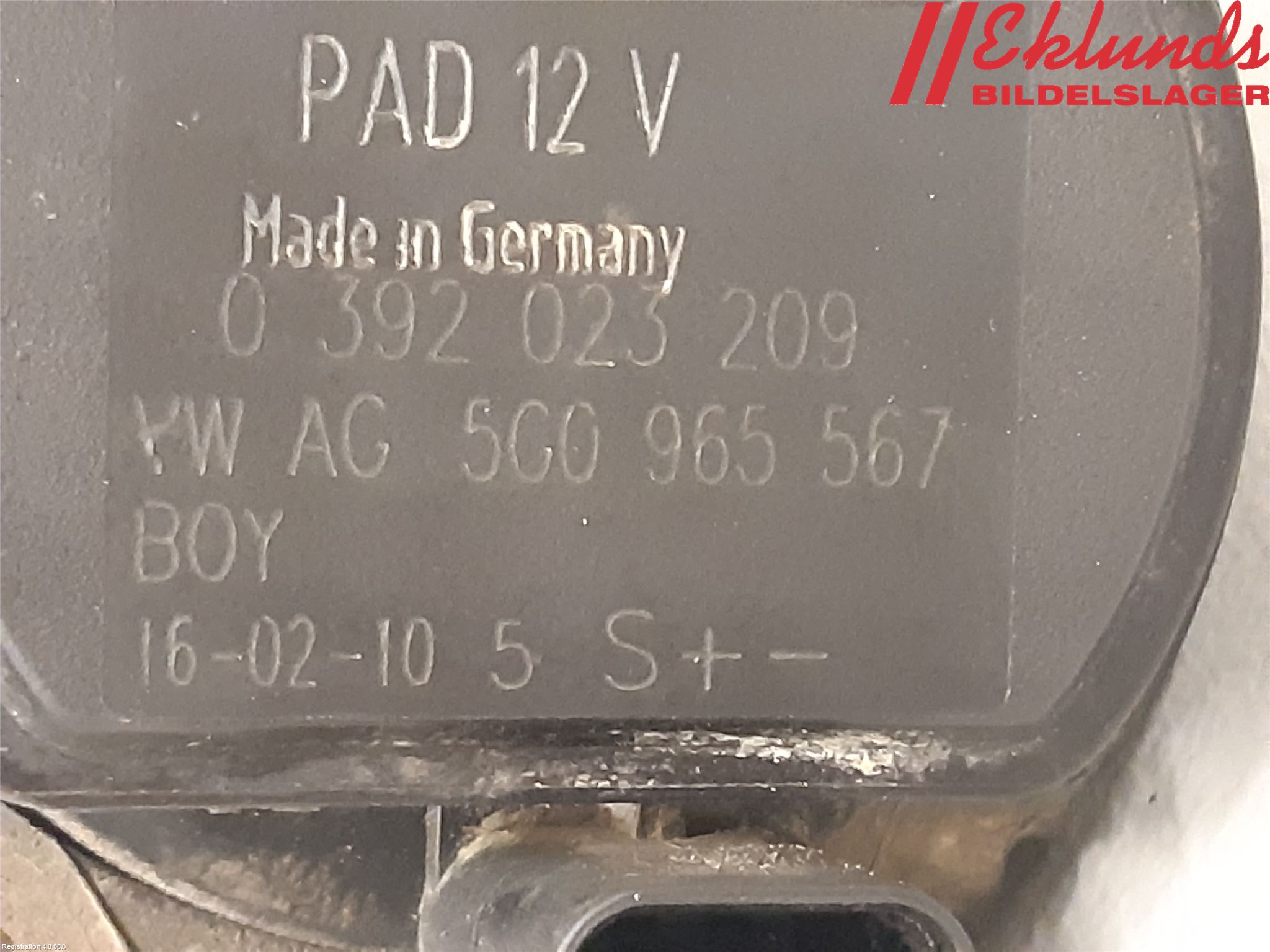 Volkswagen VW CADDY 16-20 Värme Cirkulationspump