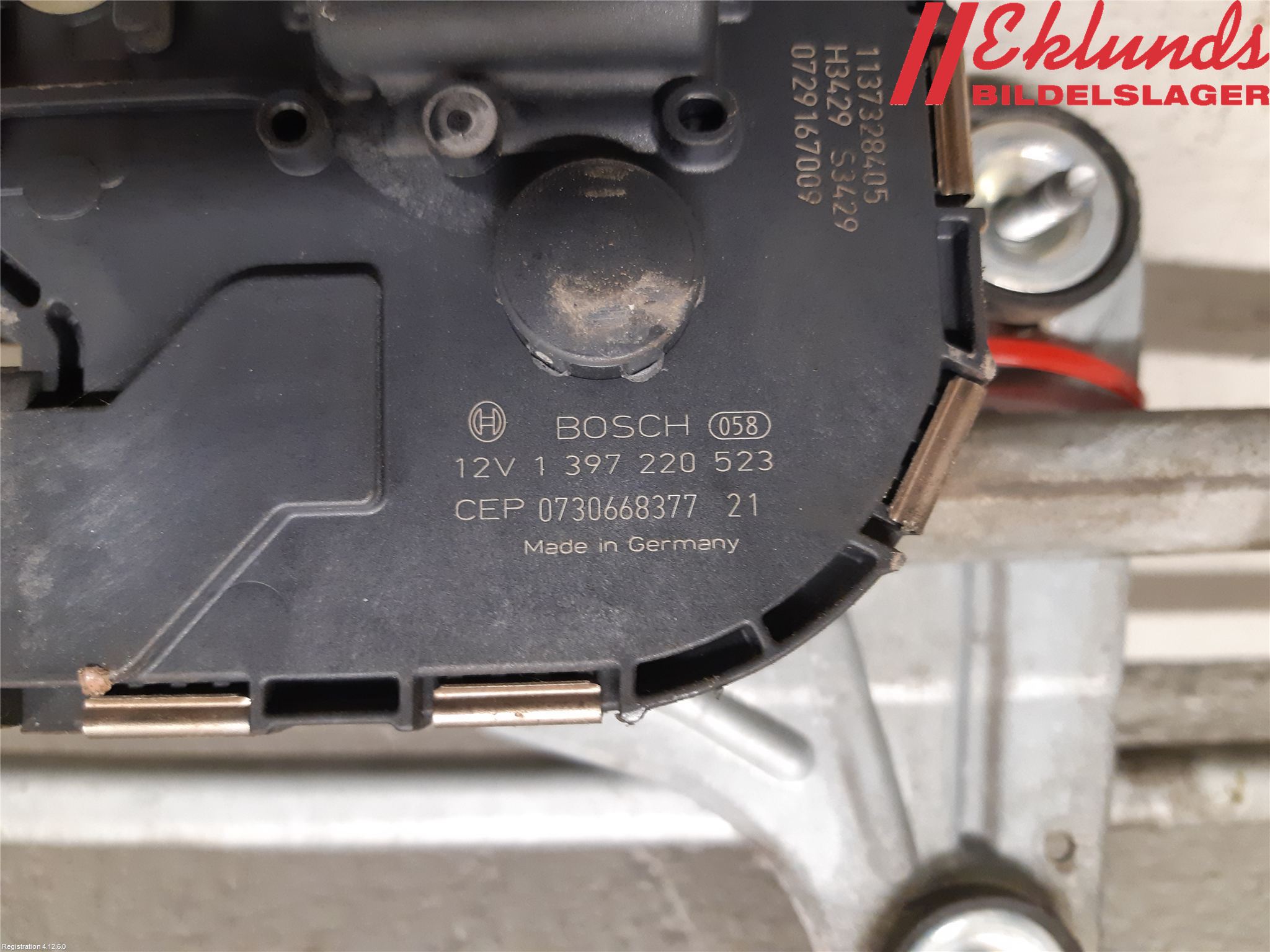 Volvo V70 08-13 Torkarmotor Vindruta