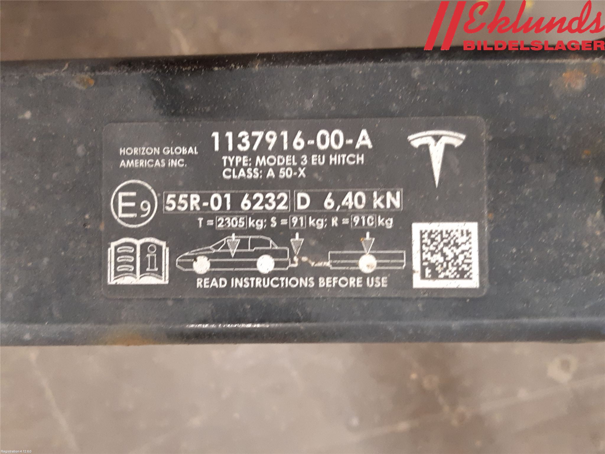 Tesla MODEL 3 17- Dragkrok