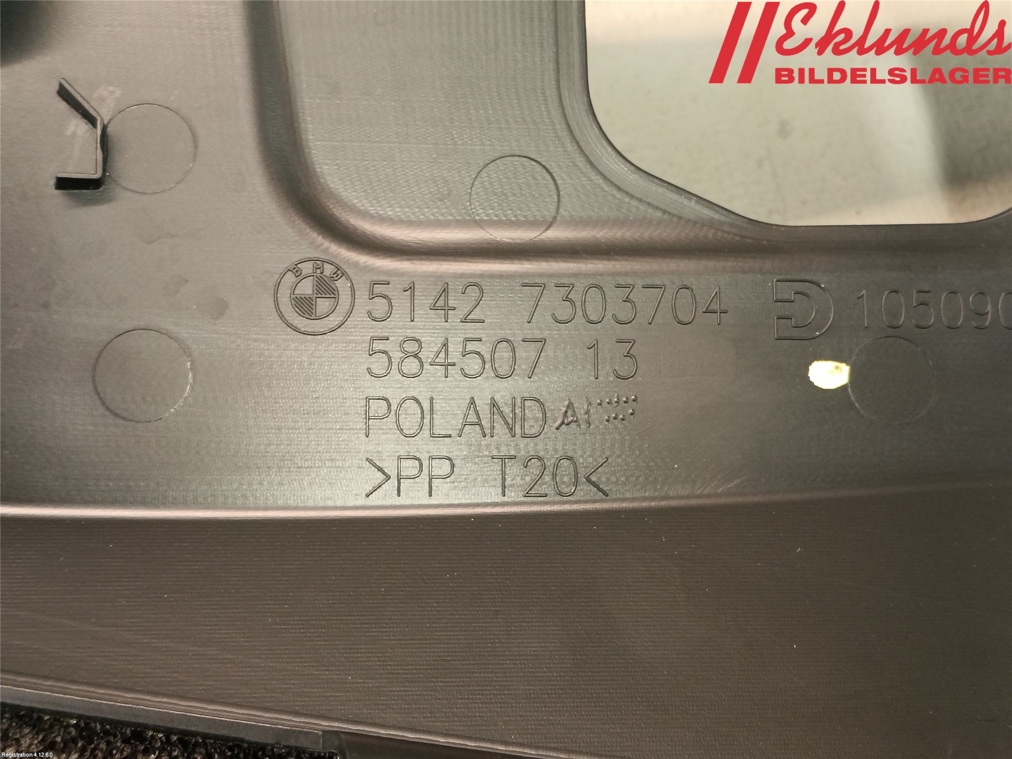 BMW i3 I01 13-22 Inr Plastd A-B-C Stolpe