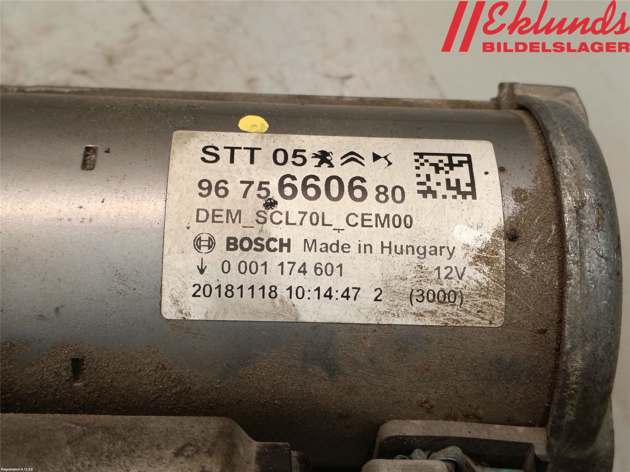 Citroen JUMPY/E-JUMPY 16- Startmotor Diesel