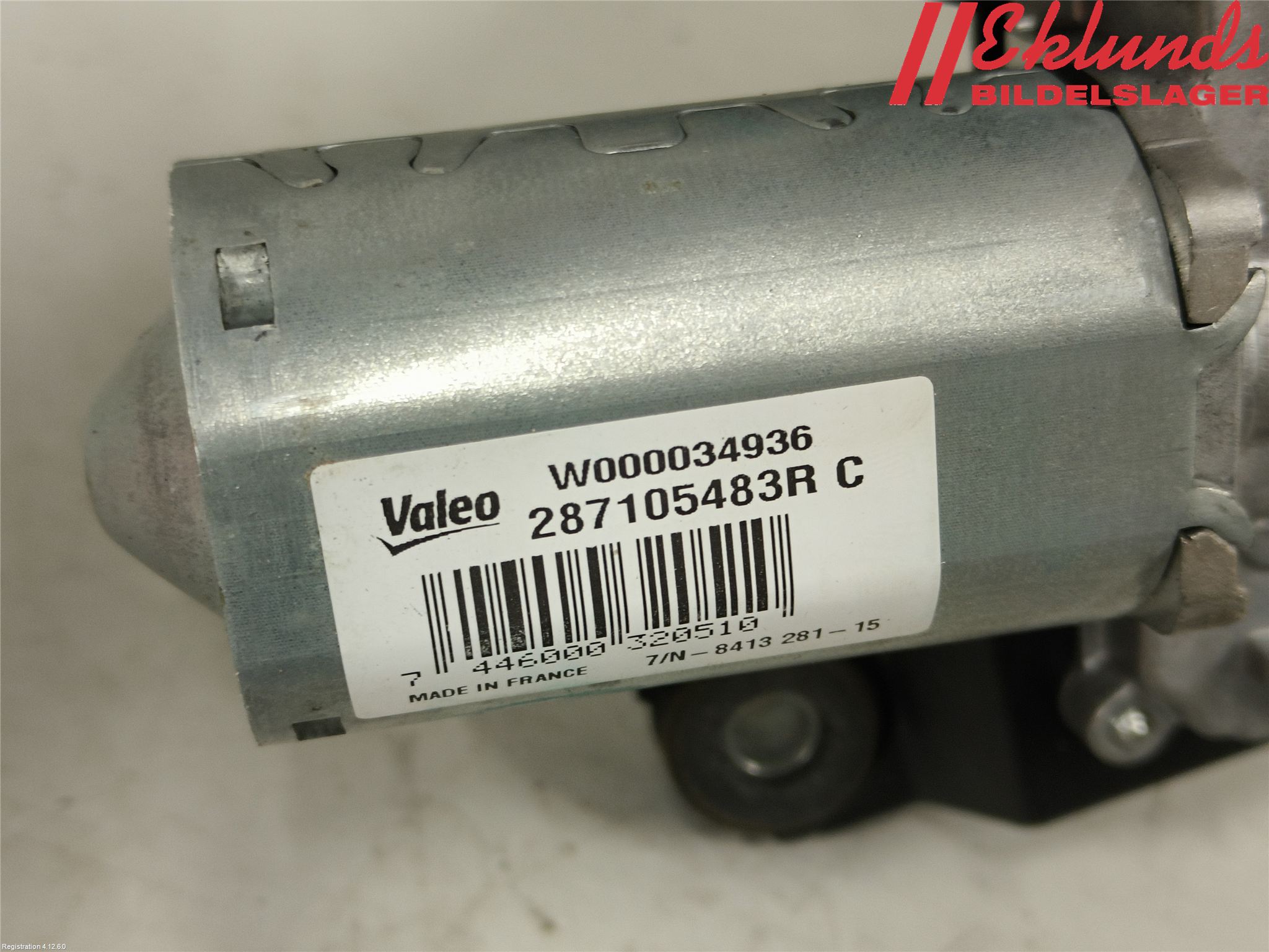 Renault CLIO IV 12-16 Torkarmotor Baklucka