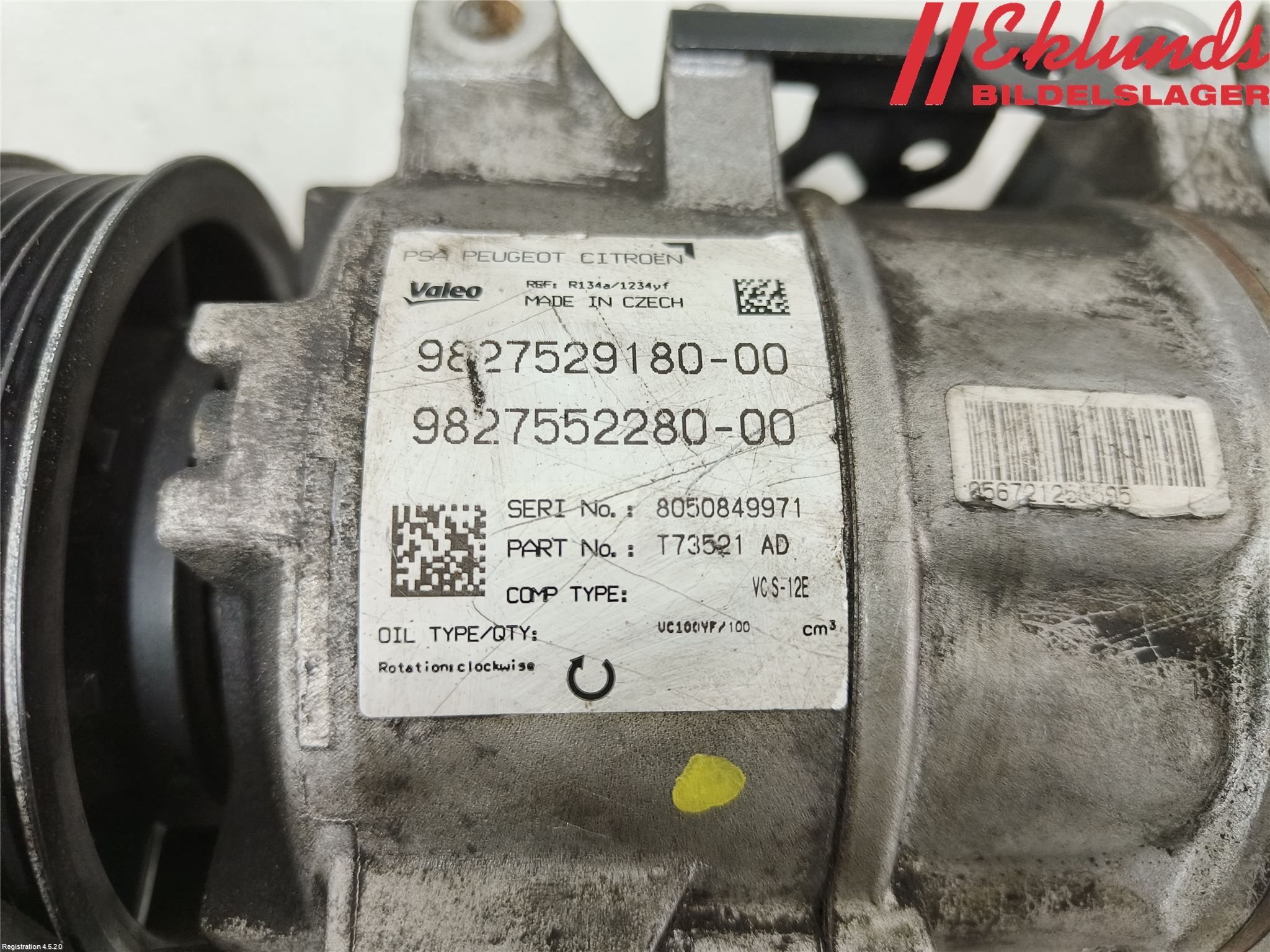 Peugeot 3008 17-24 Ac Kompressor